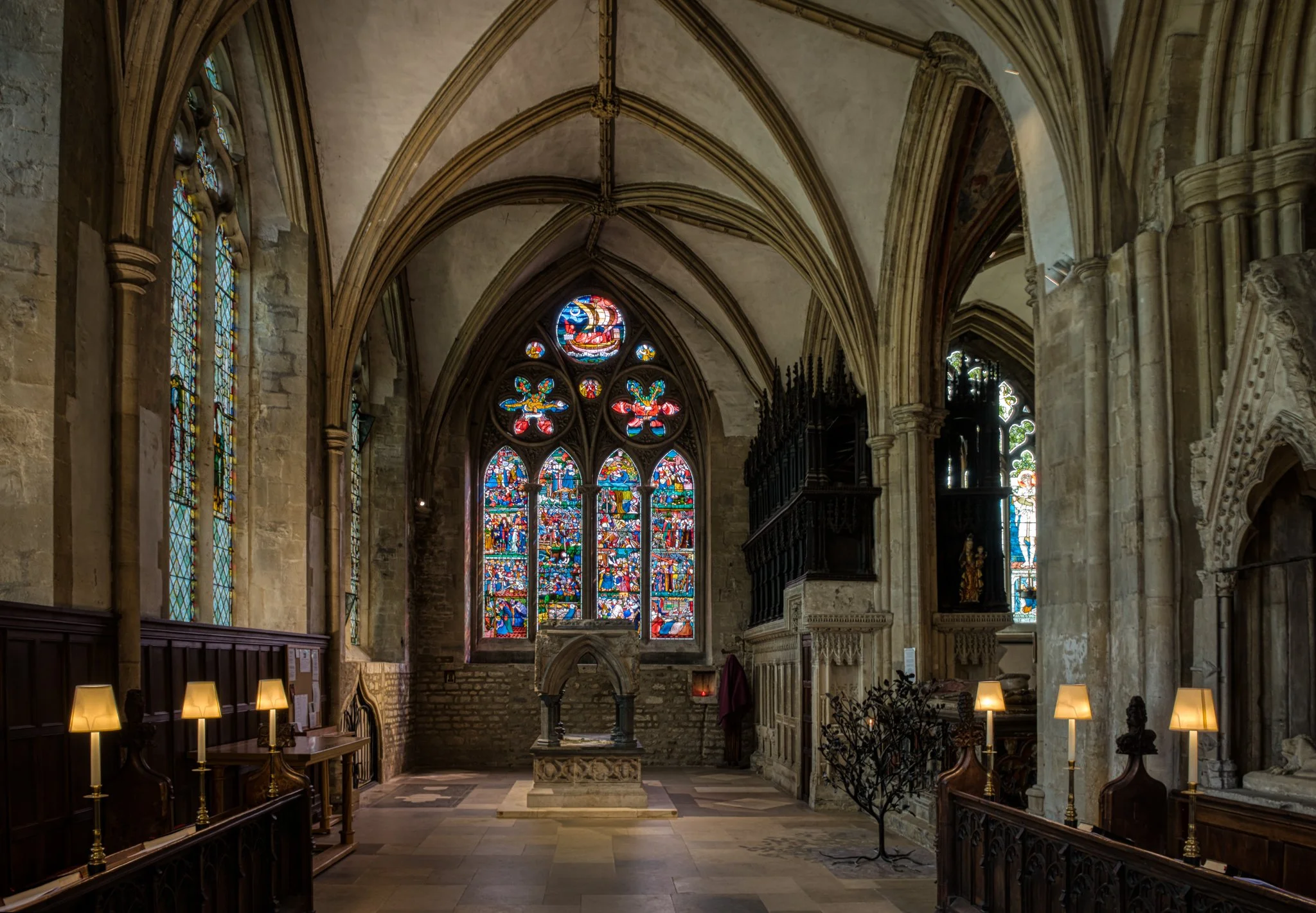St. Frideswide's Shrine at Christ Church Cathedral, Oxford, UK.