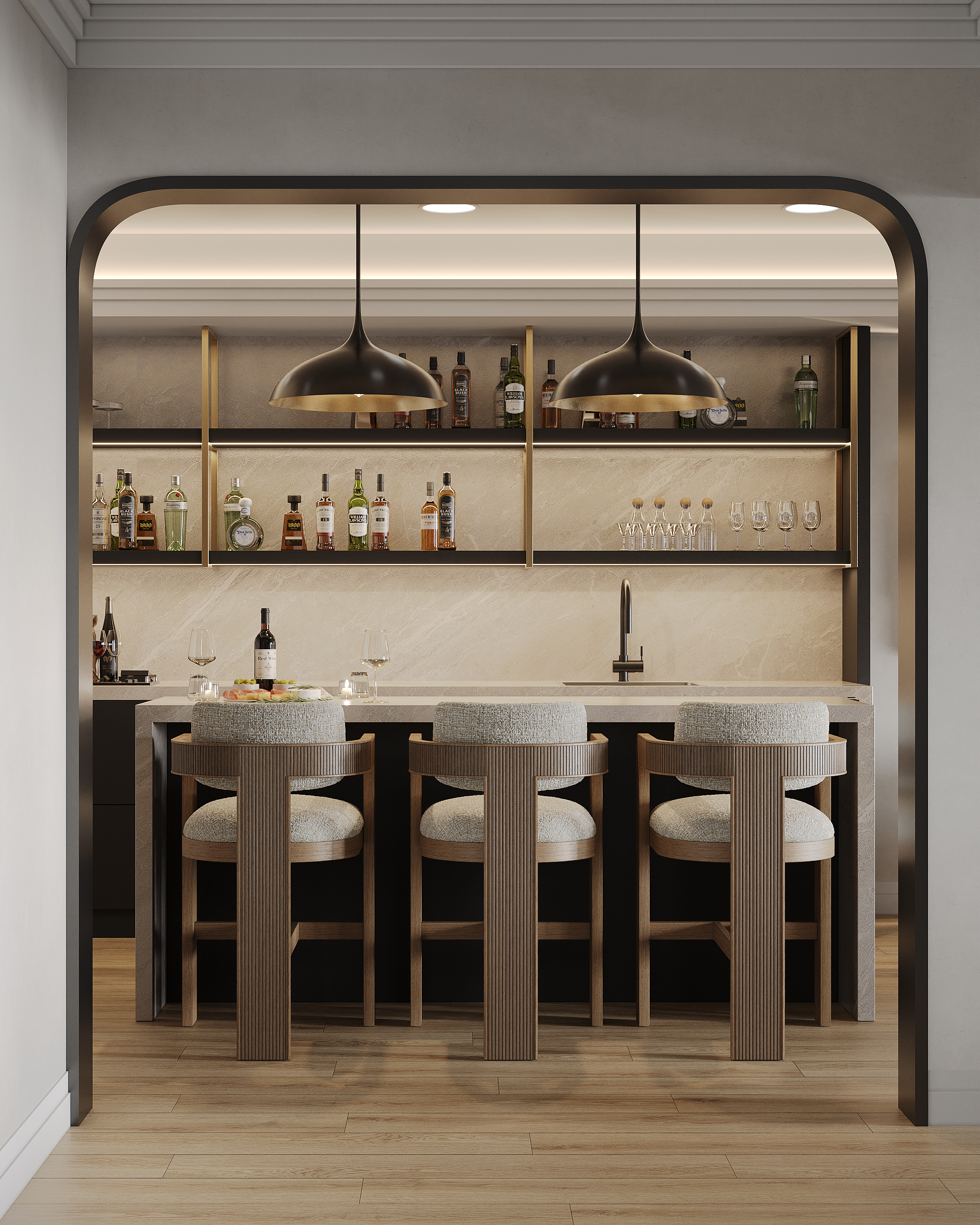 Basement Bar & Lounge Remodel