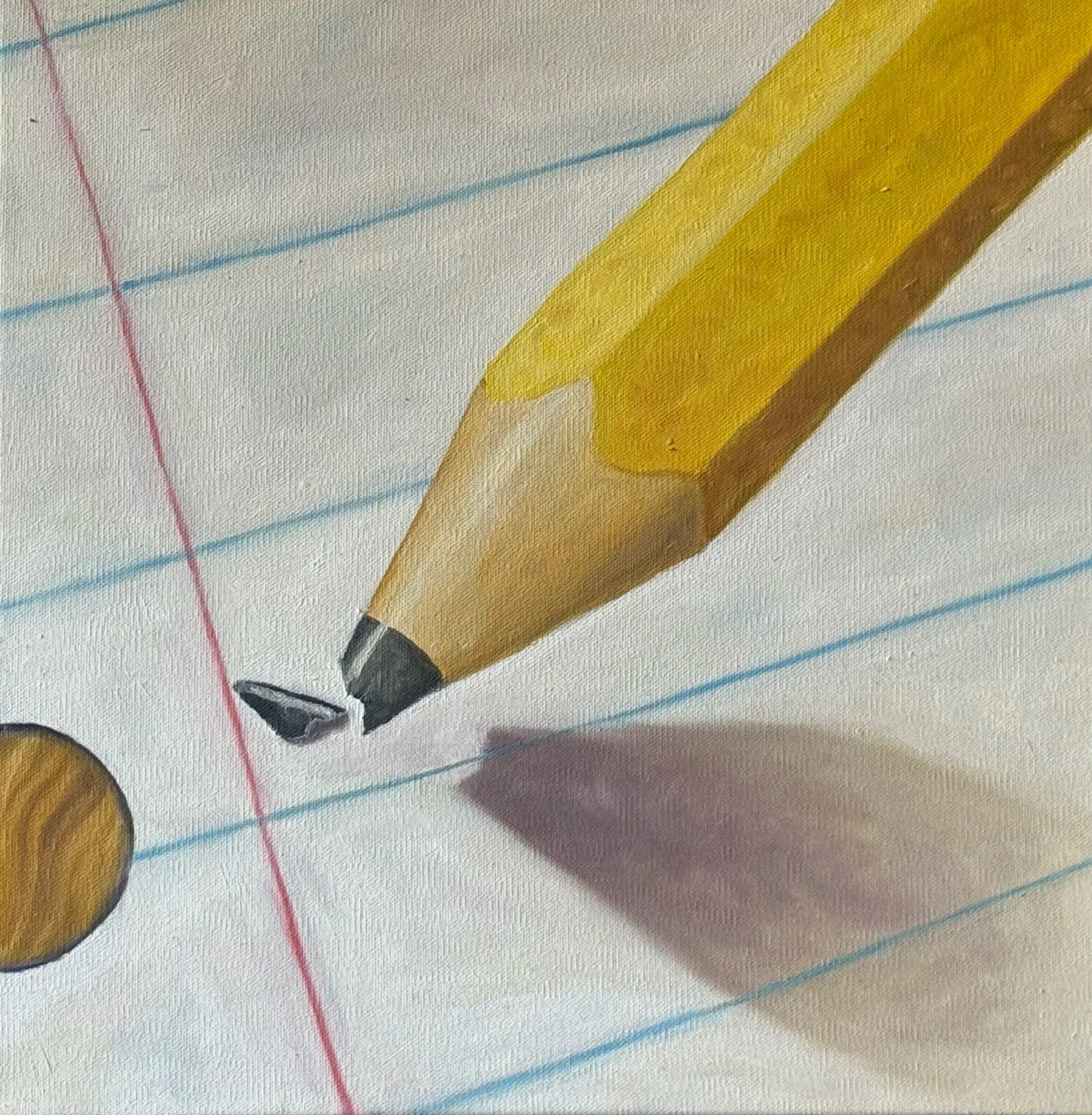 My Would-be  Manifesto, 2025, Oil on Canvas, 40.5cm x 40.5cm