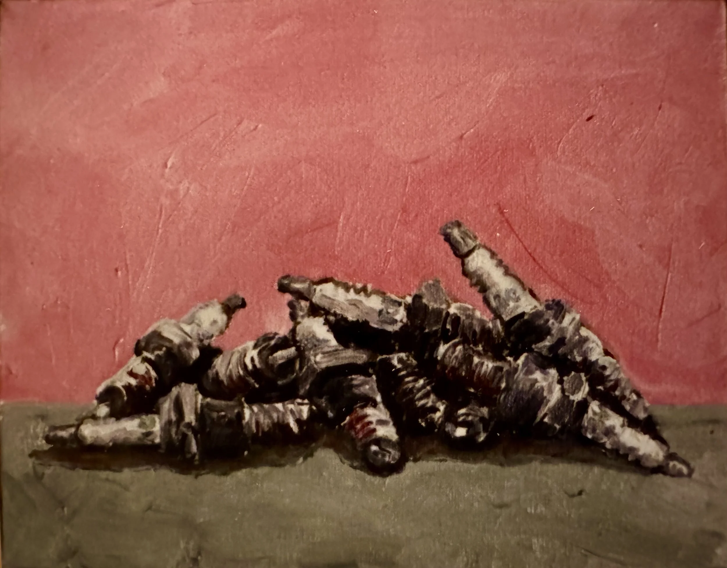 Crash, 1996, Oil on Canvas, 35.5cm x 28cm