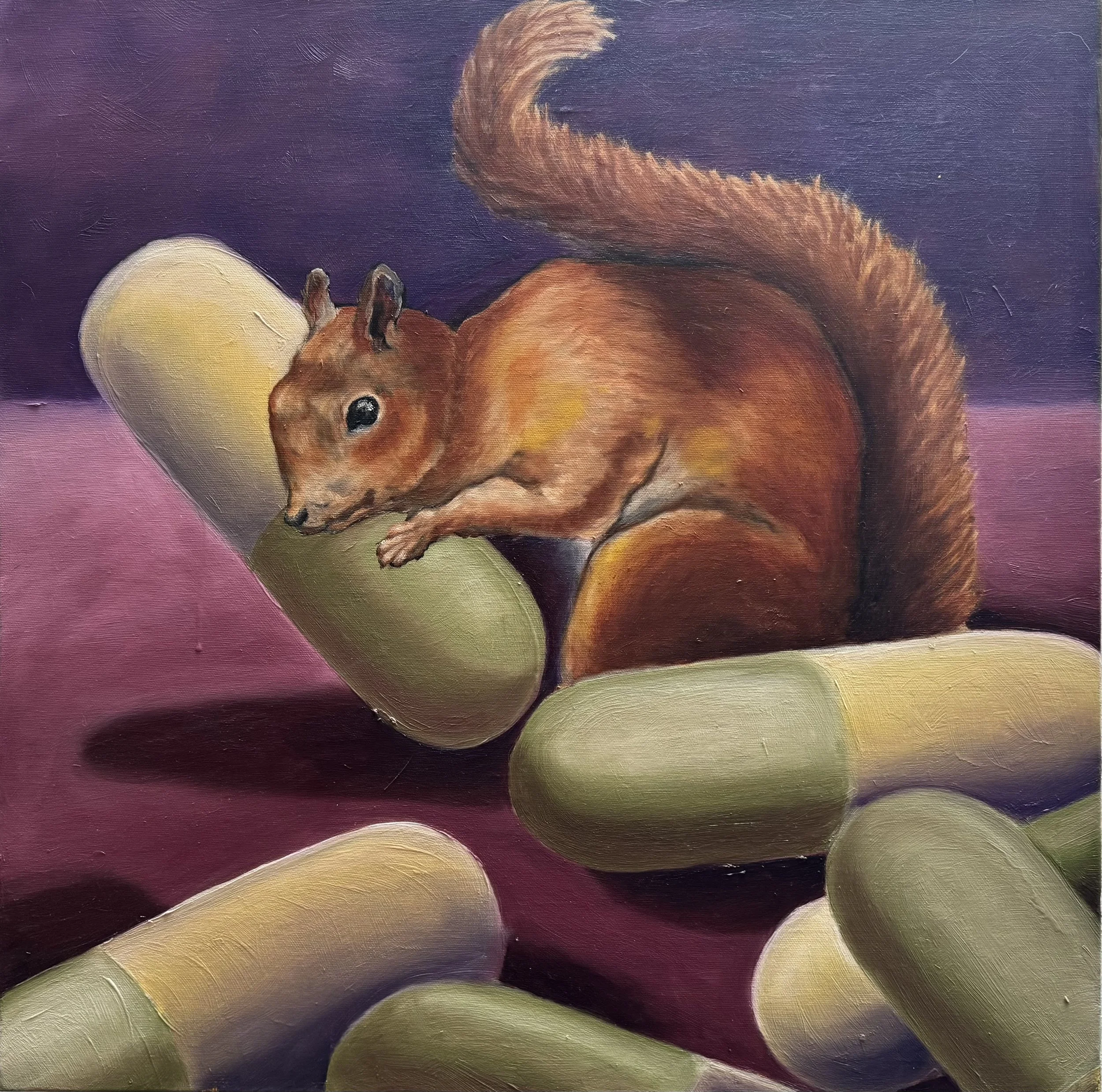 Preparing for the Fall, 2008, Oil on Canvas, 61cm x 61cm