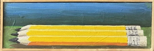 Fallen, 1985, Oil on Canvas, 30.5cm x 10cm