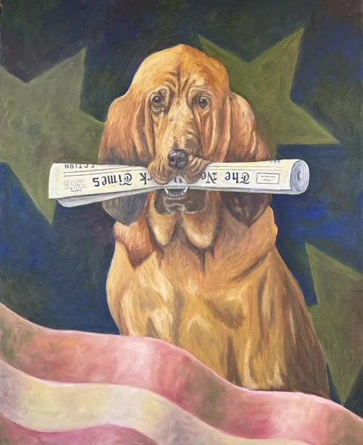 Evening News, 2025, Oil on Canvas, 122cm x 152.5cm