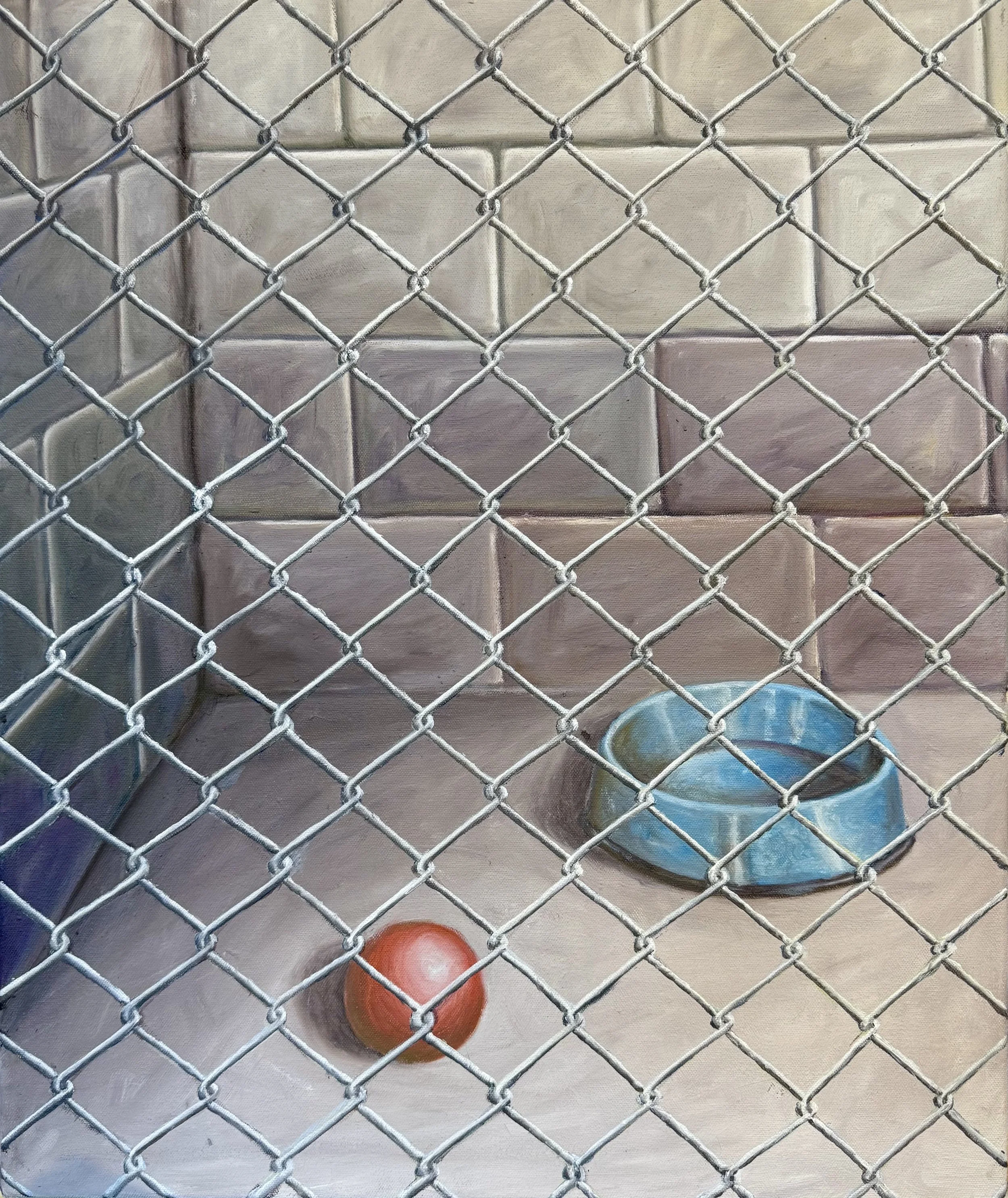 Red Ball, 2026, Oil on Canvas, 51cm x 61cm
