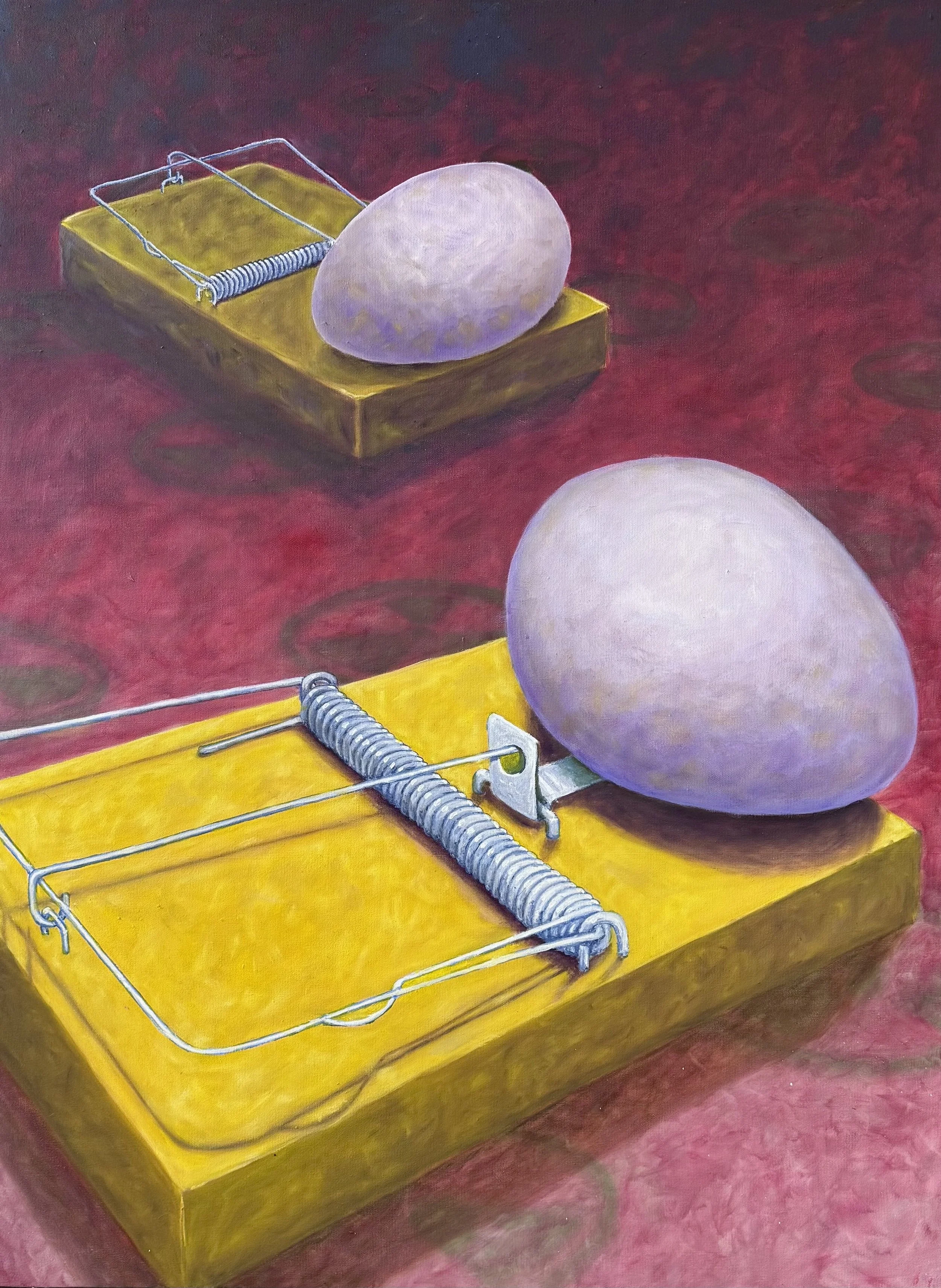 Vigilante Plot, 2025, Oil on Canvas, 91.5cm x 122cm