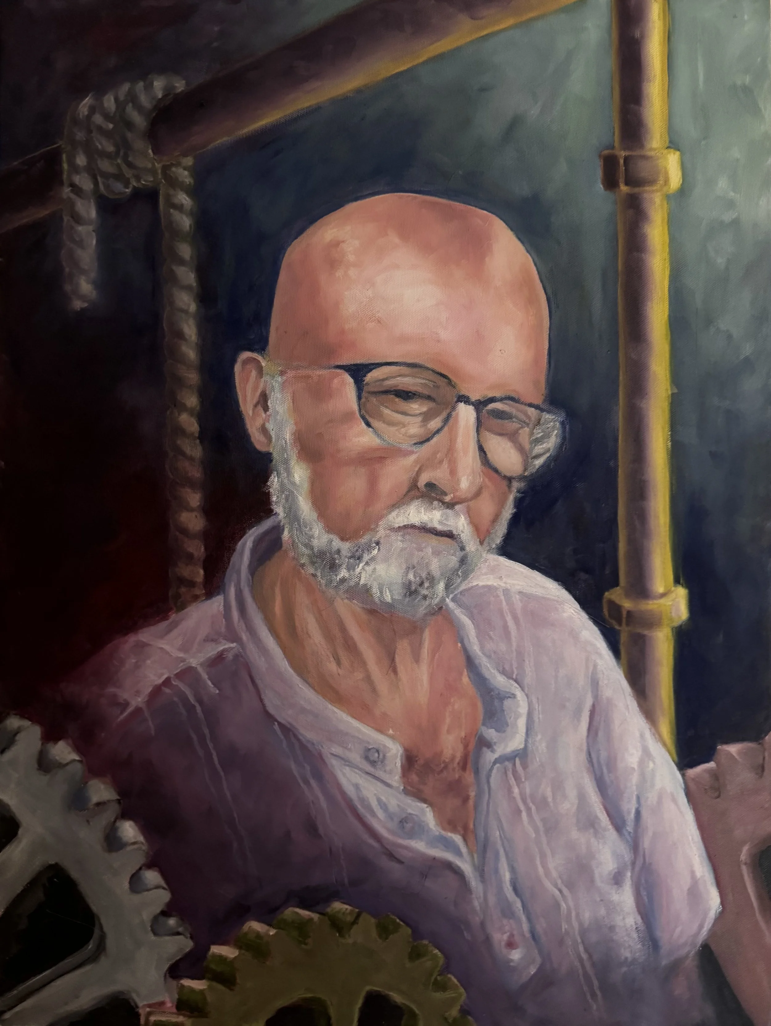 Lost in Thought, 2025, Oil on Canvas, 45.75cm x 61cm