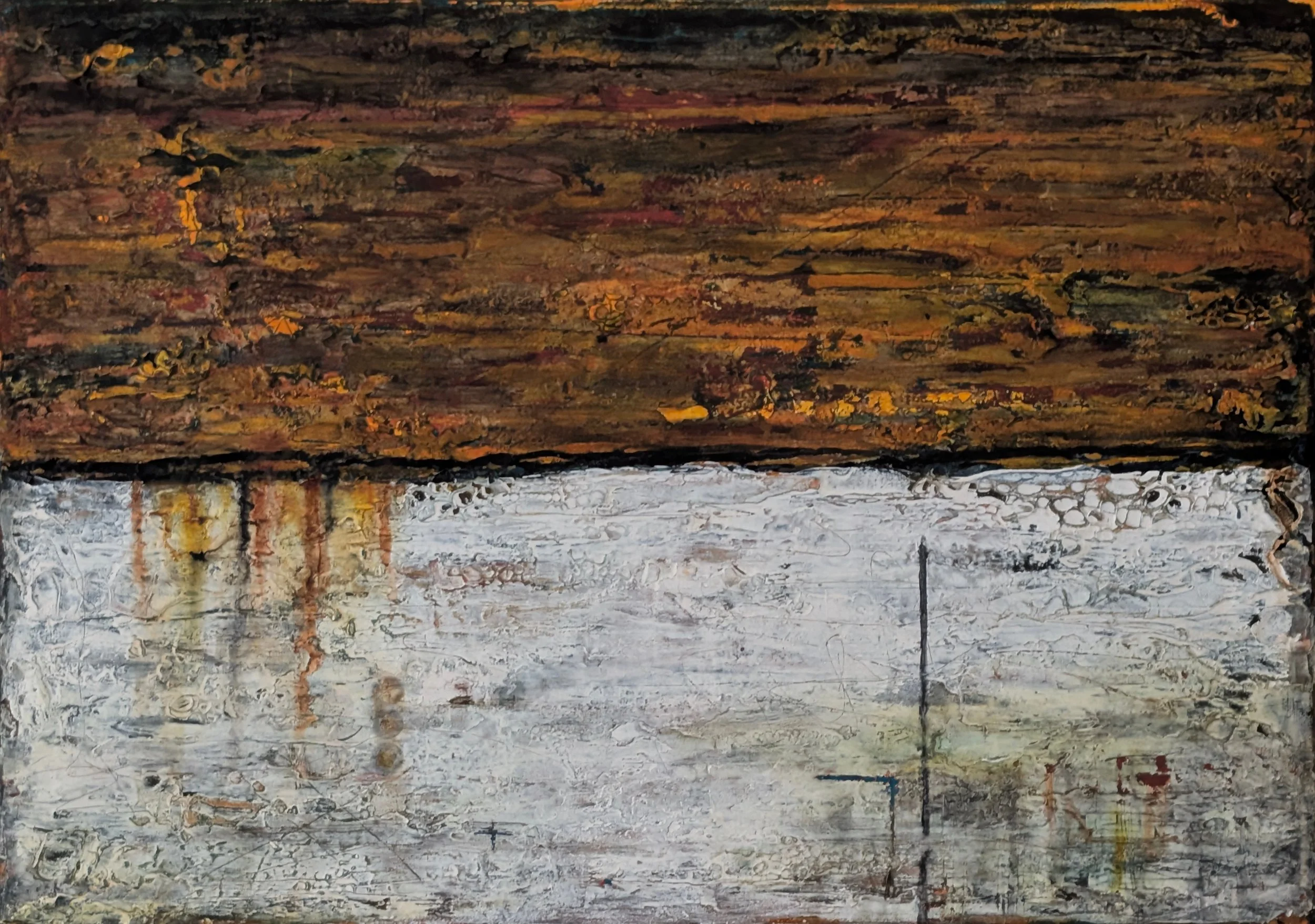 Abstract Acrylic Painting on Canvas by Shelly Cook