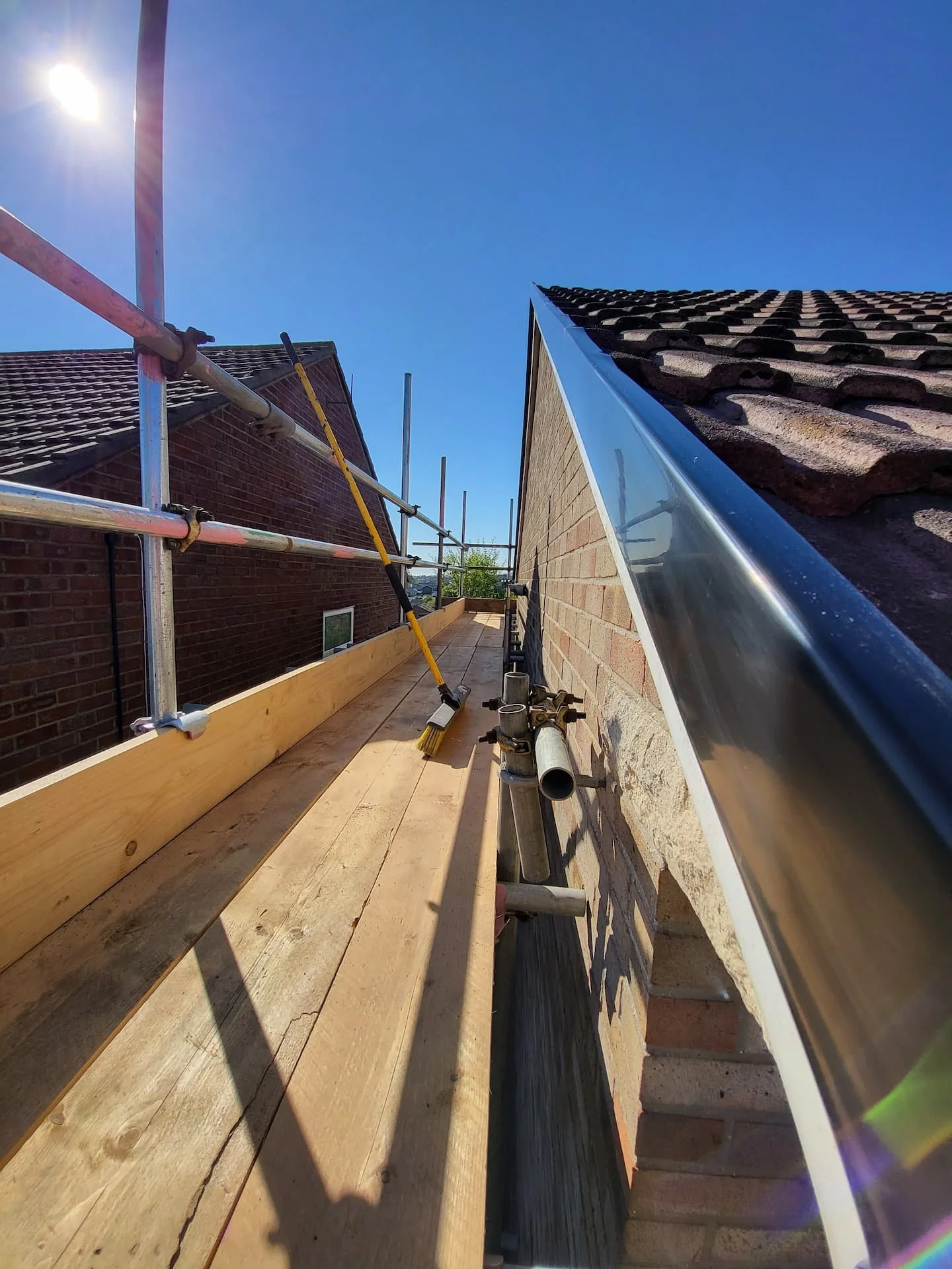 Fitting fascias and soffits to Weymouth house