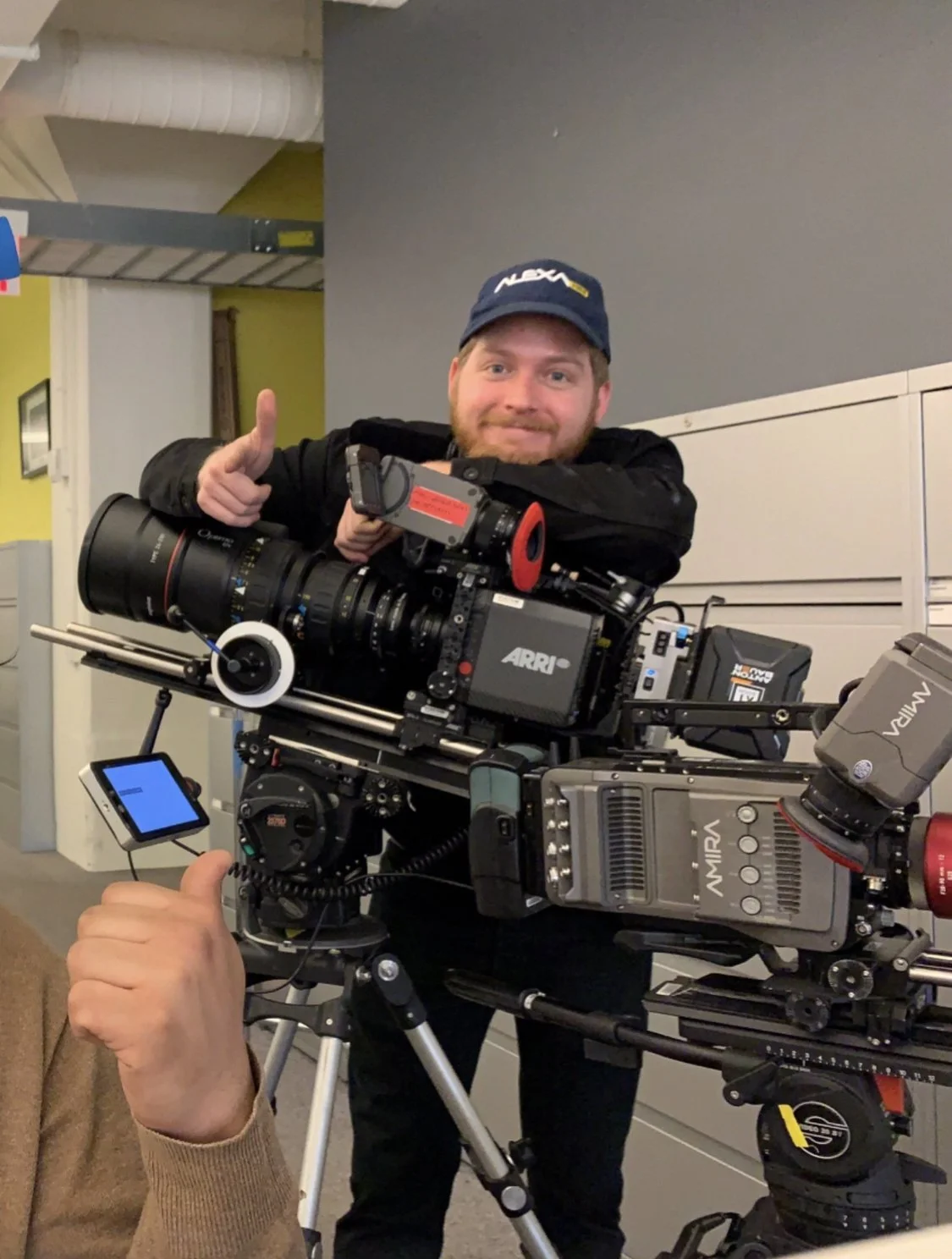 Andrew Henkelman during the filming of an un-aired music video, sometimes things go wrong. Can't control everything - it looked amazing and it was still a fun time!