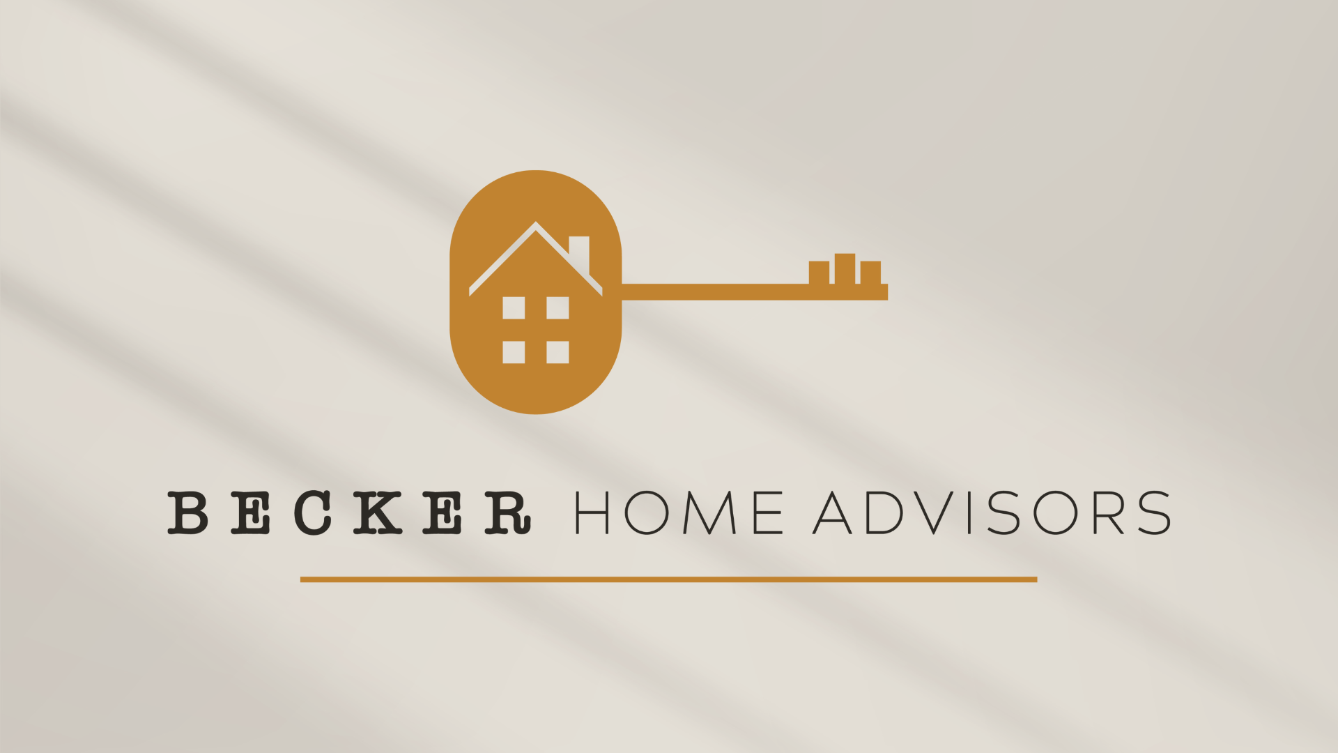 Logo for Becker Home Advisors, created by Dssentials