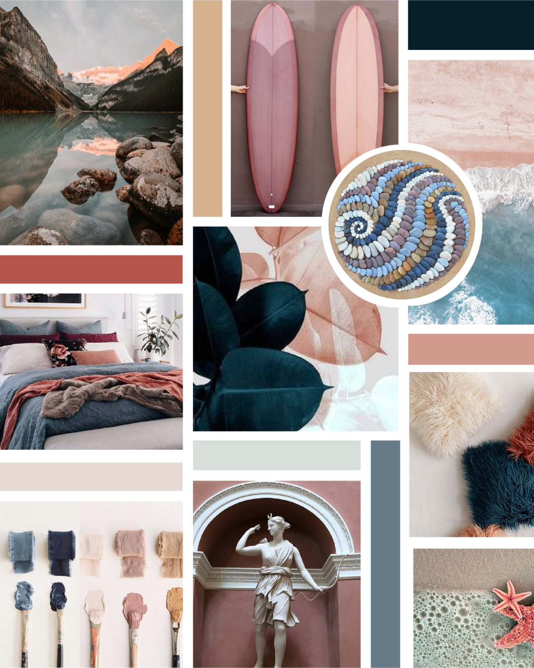 Moodboard & Color Palette for Diana Evennou, designed by Dssentials