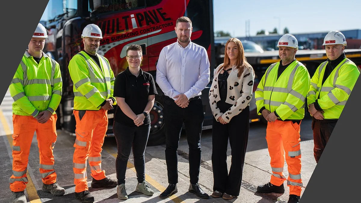Multipave group team shot of site and office staff
