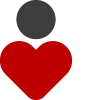 Grey and red Our People icon