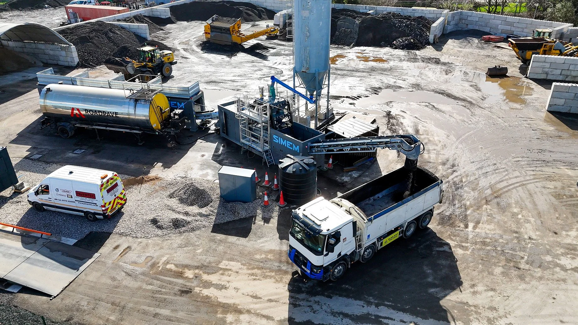 Leyland Recycling Depot, home to our advanced SIMEM continuous mixing plant