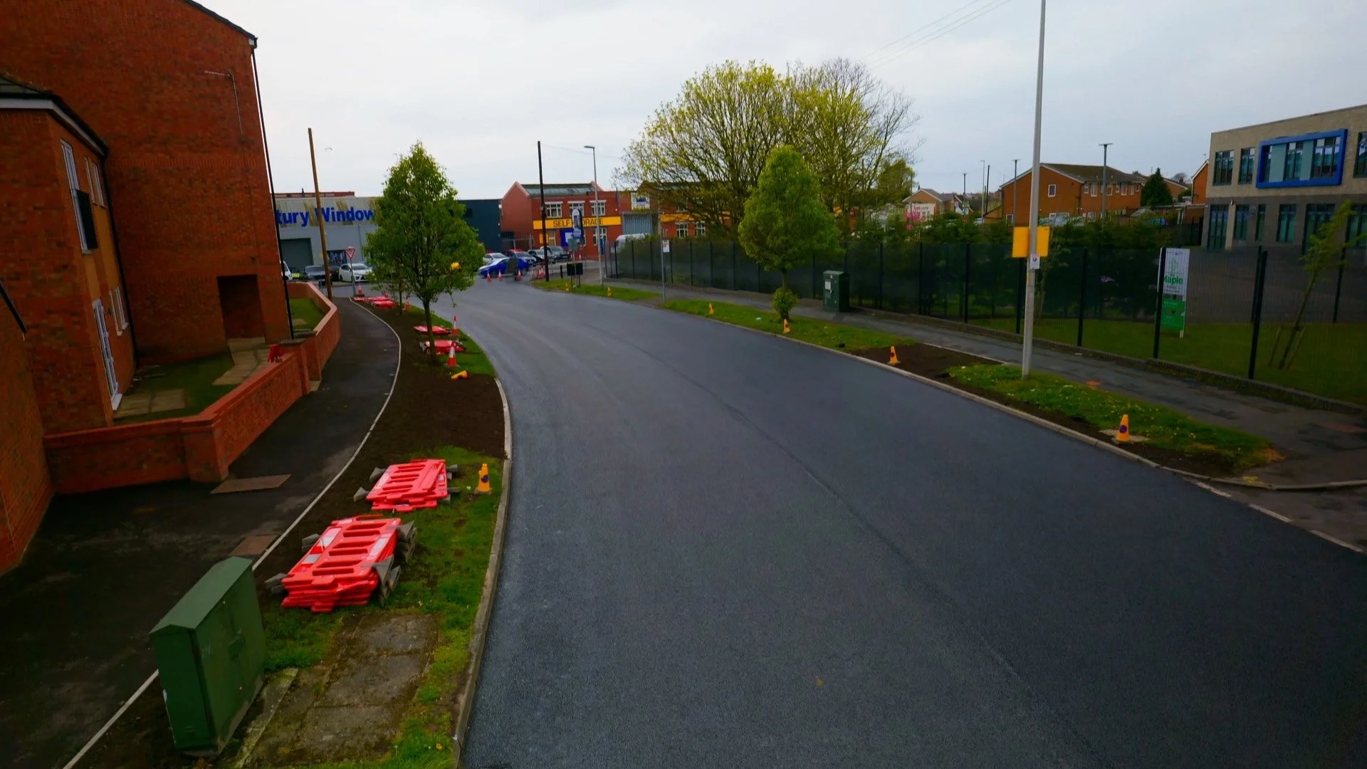 Image of newly surfaced Langdale Road