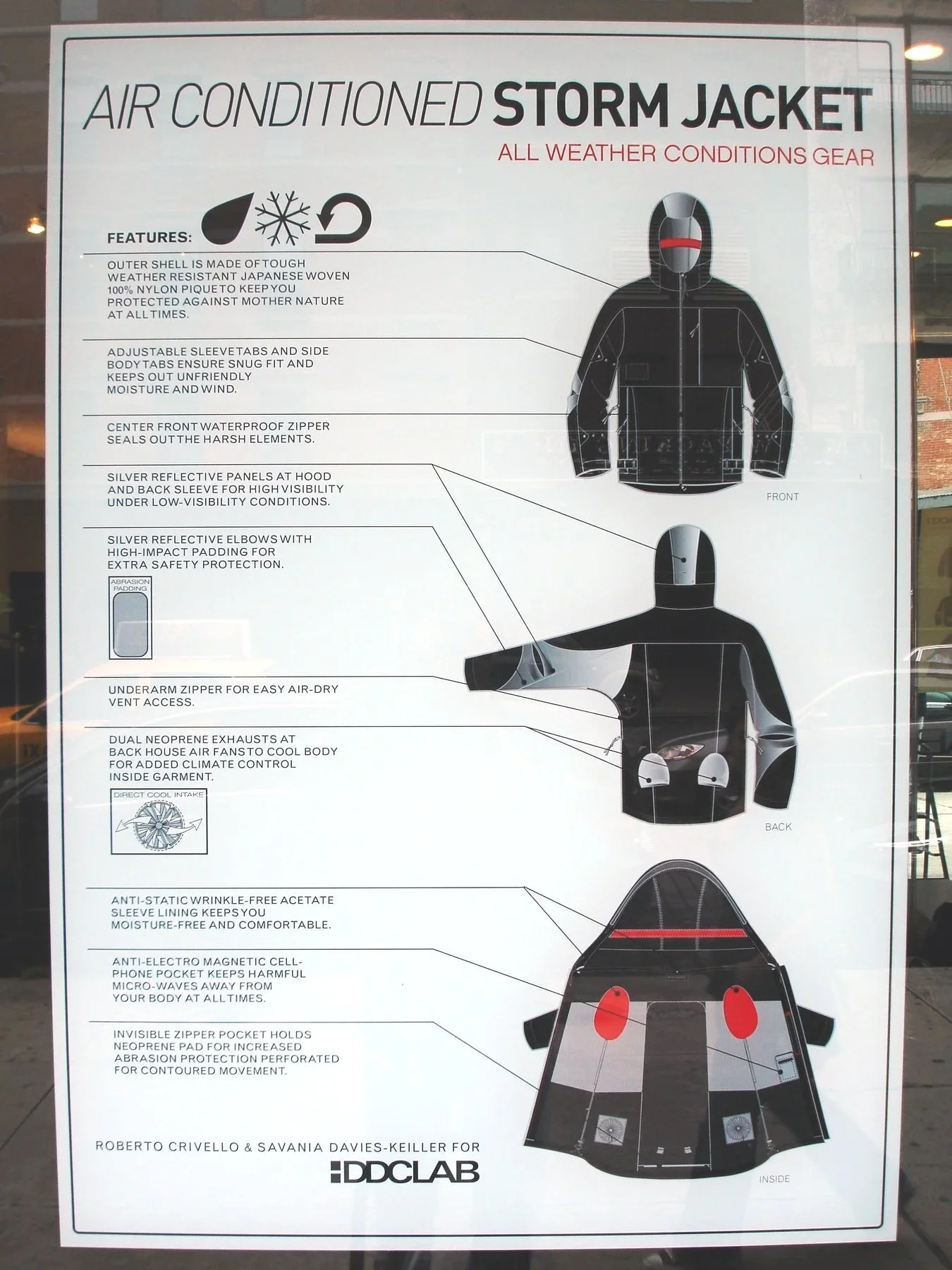 Storm Jacket Window Display