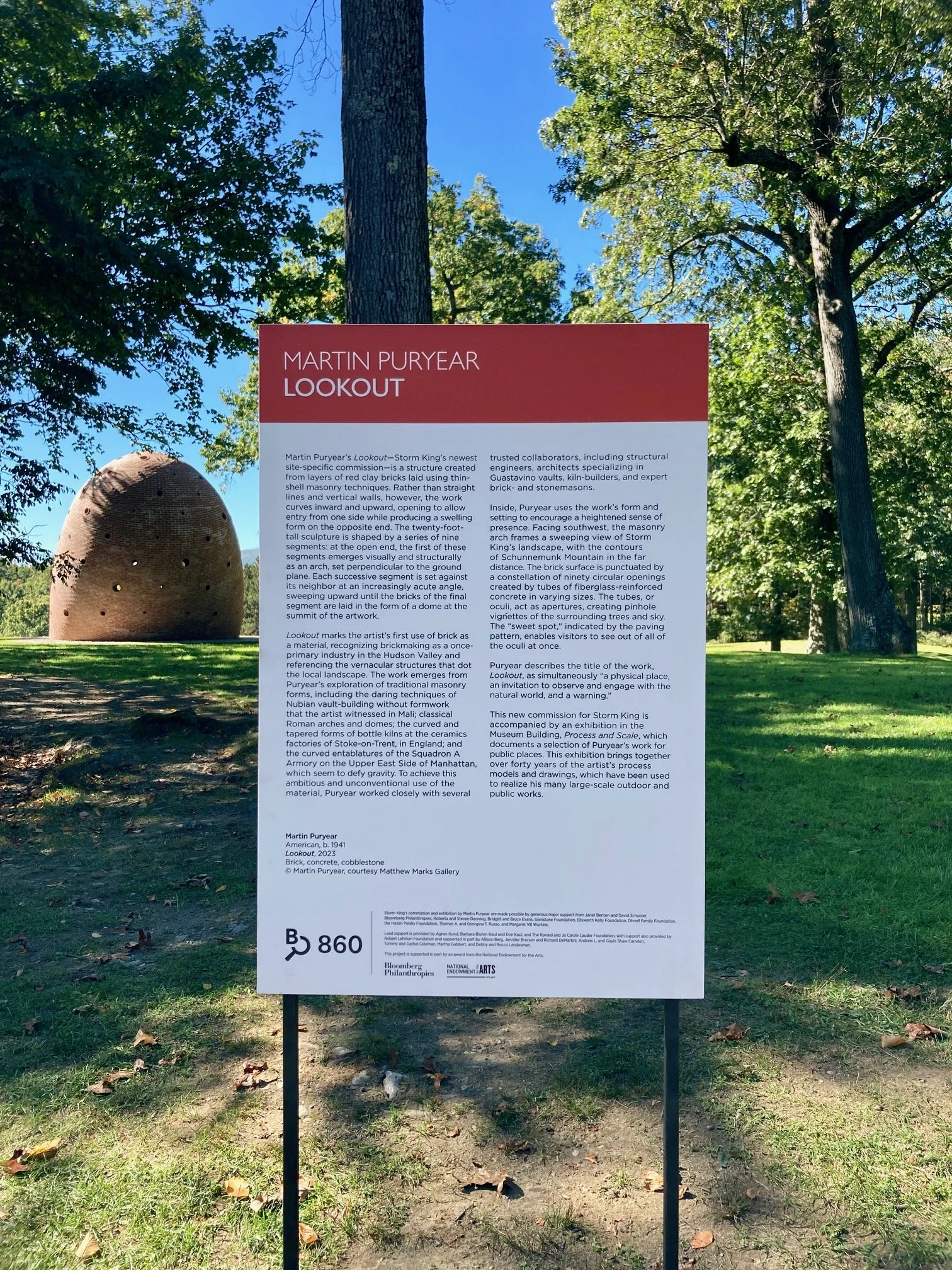 Outdoor Artwork/Exhibition Sign