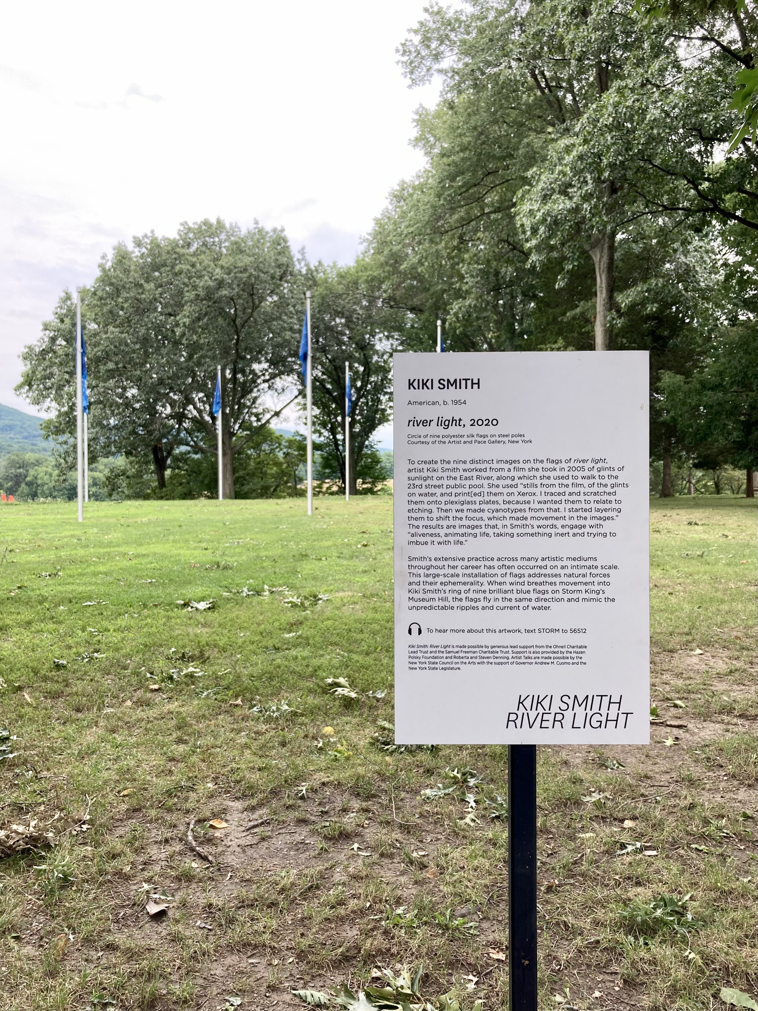 2020 Kiki Smith 'River Light' Exhibition Sign