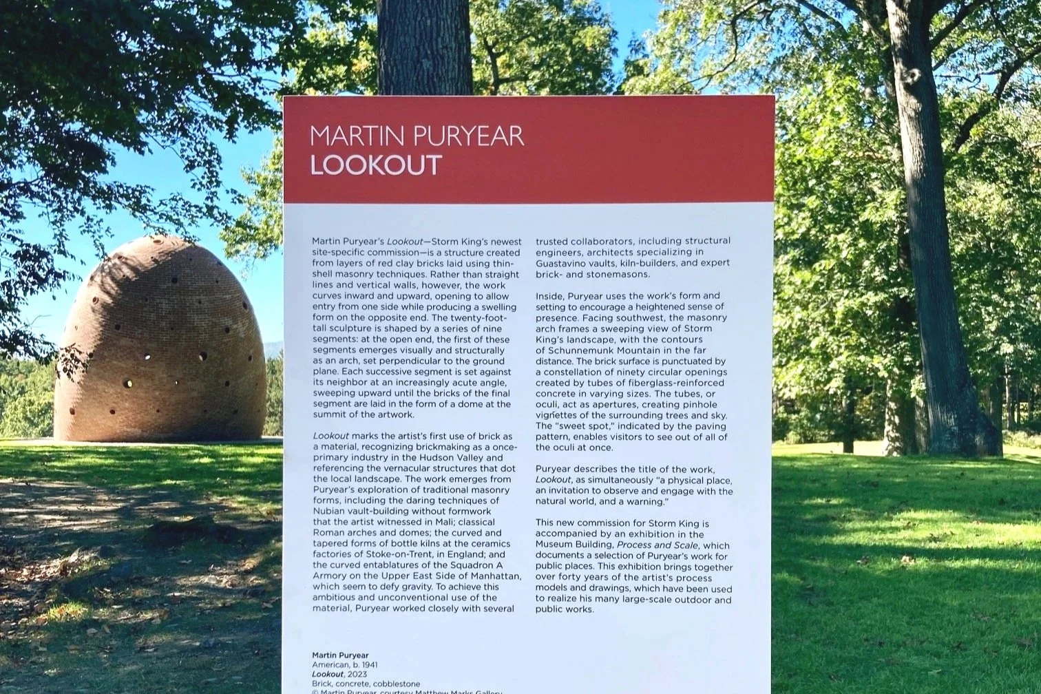 Storm King Art Center / Martin Puryear