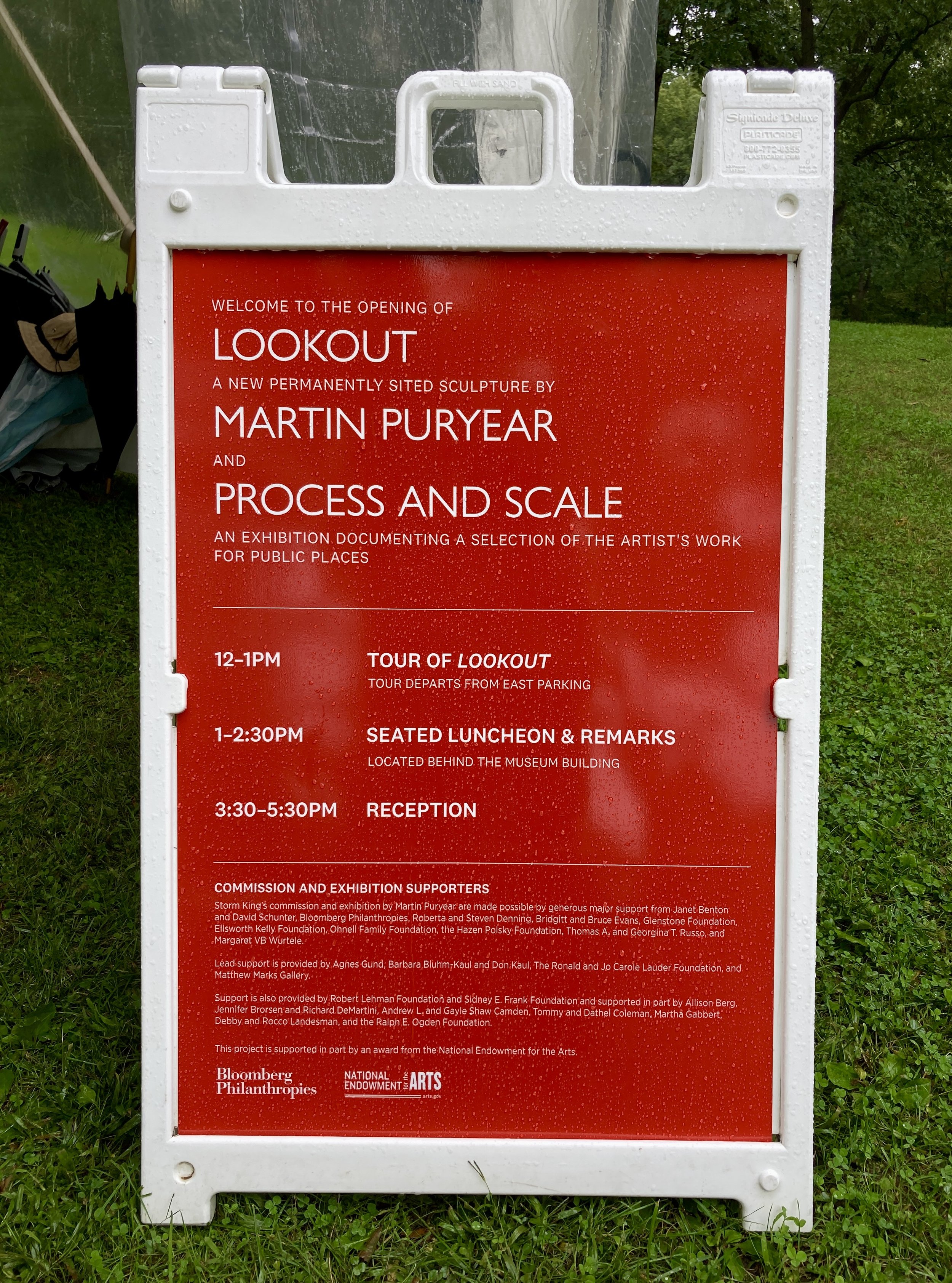 Exhibition Opening Sign