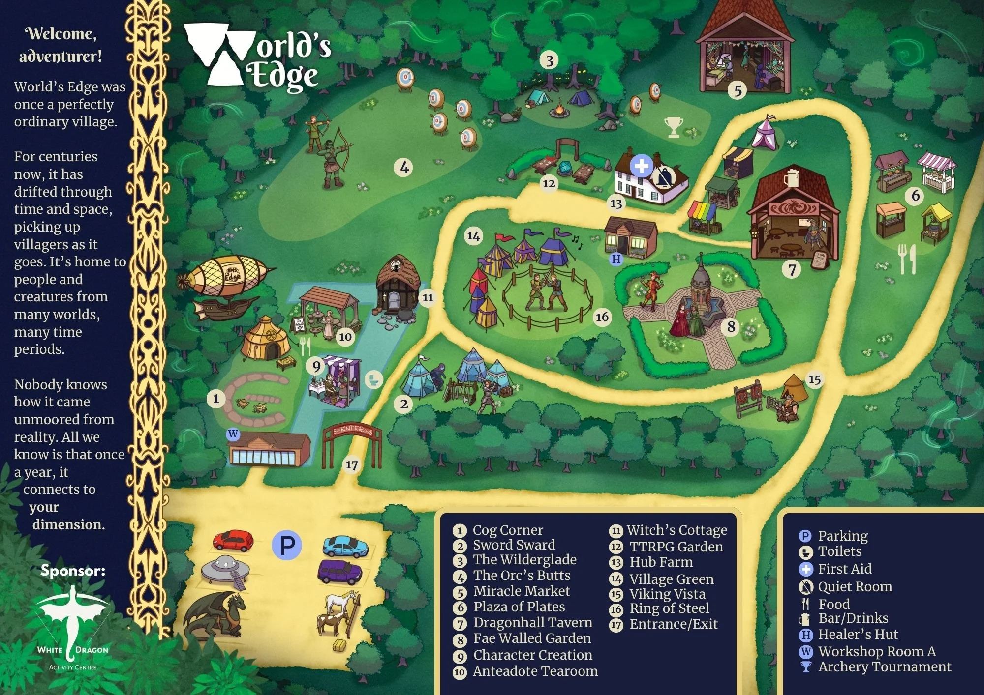 Map of World's Edge Fantasy Fayre 2026