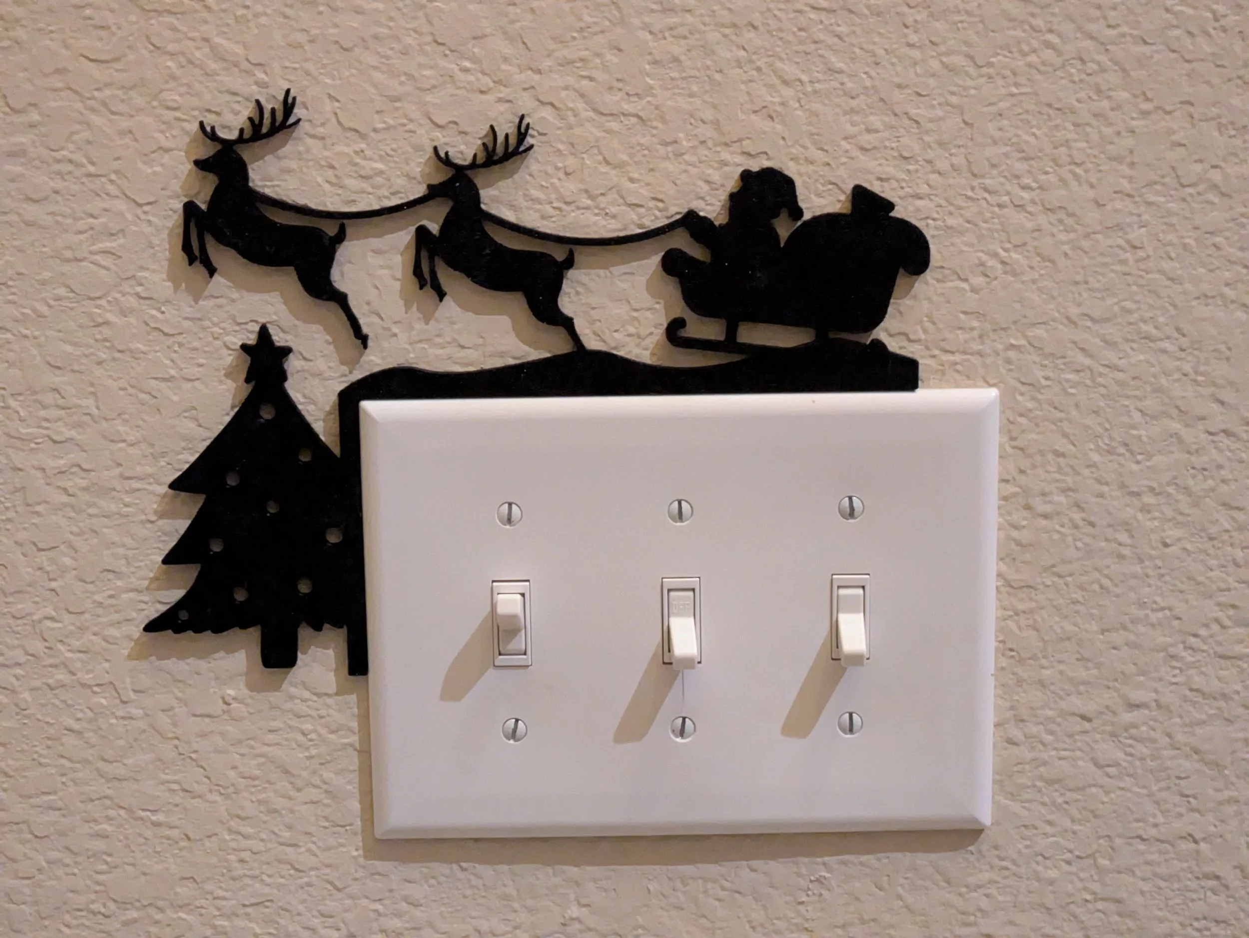 Santa Light Switch corner