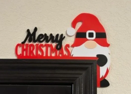 Gnome Christmas Door Corner