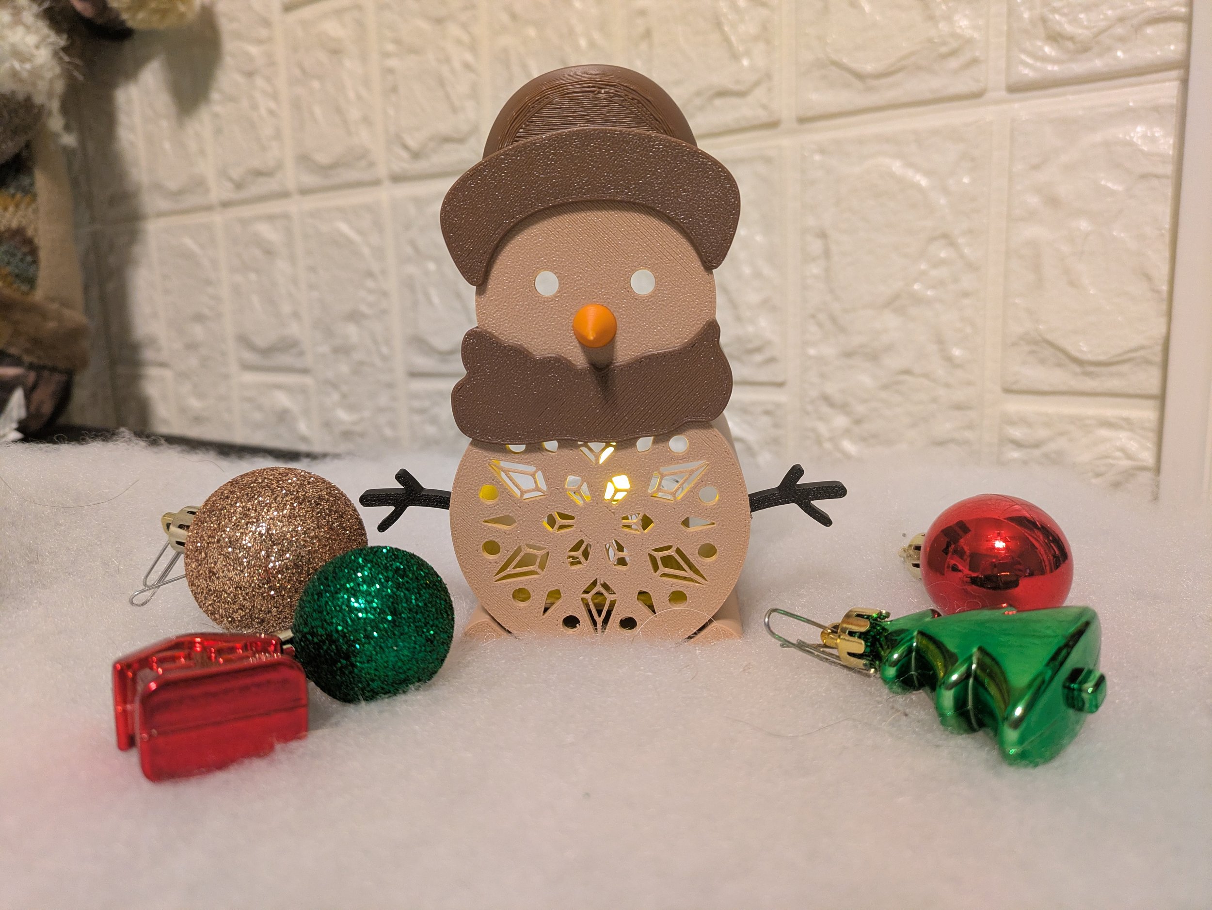 Snowman Tealight Holder