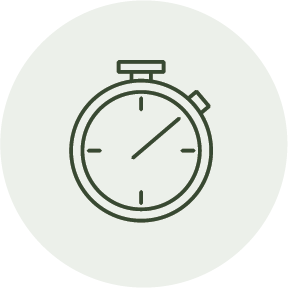 A stopwatch showing the time with the second hand near the 12 o'clock position.