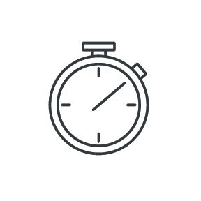 Illustration of a stopwatch or timer.