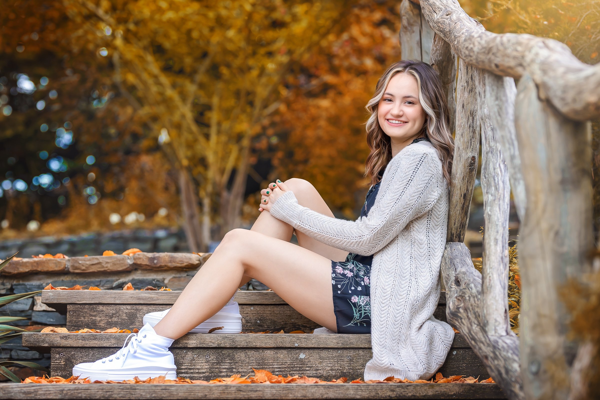 Sunee | Fall Color For a Senior Session in Charlotte