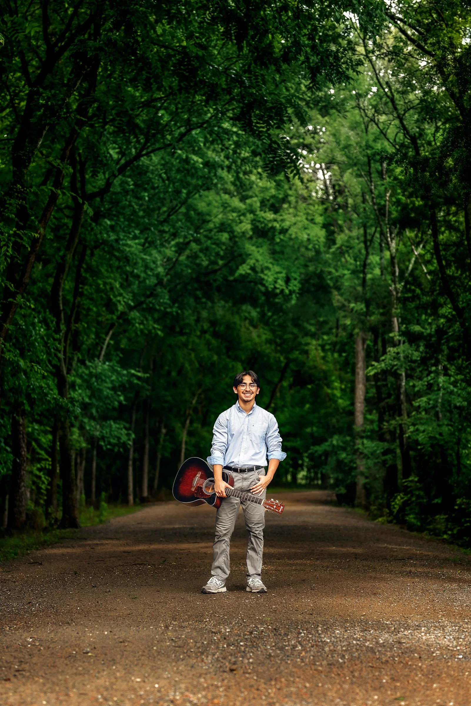 Senior photos with guitar in Charlotte NC - personal props during senior session by Staci Noel Photography