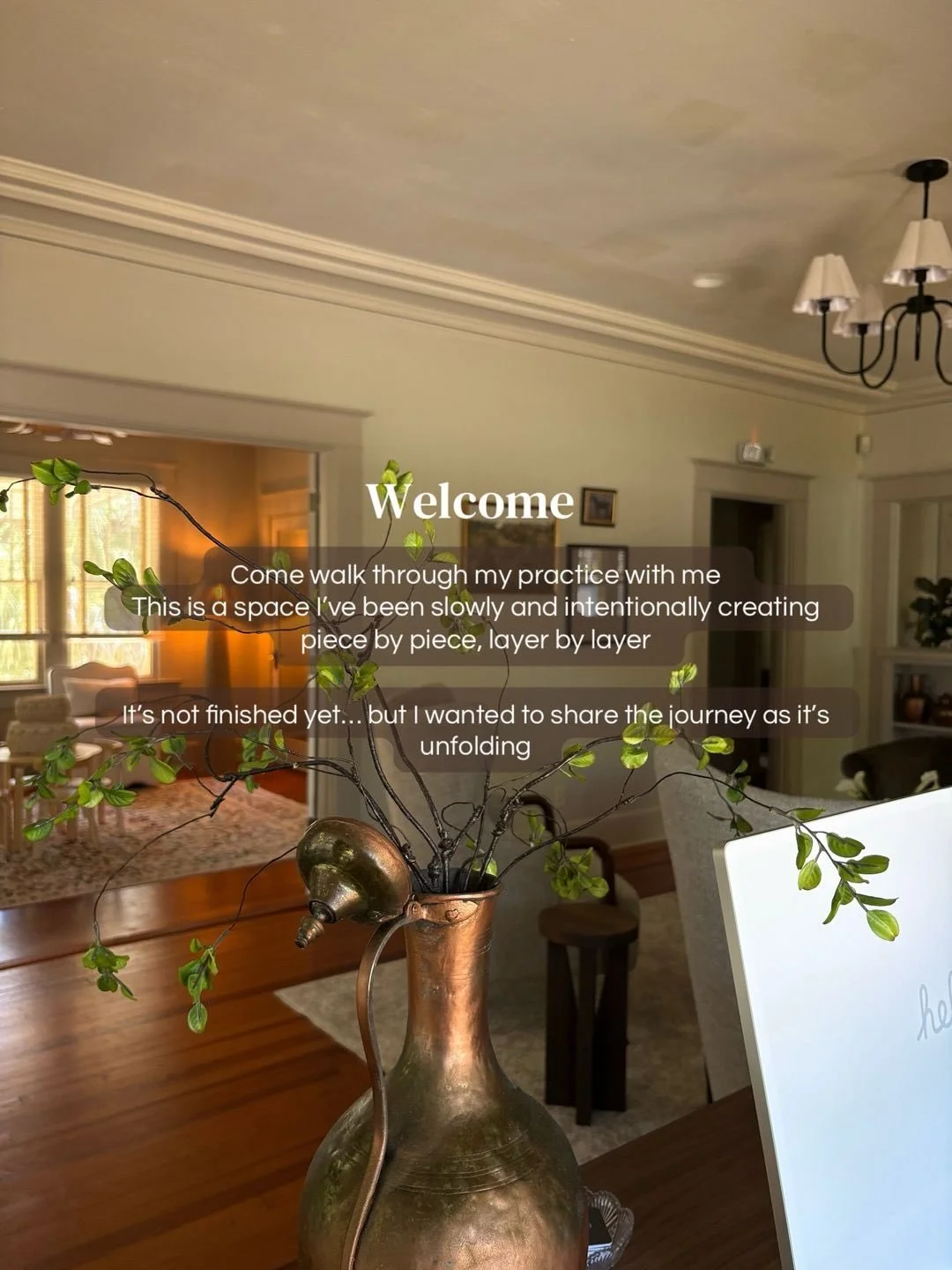 So grateful to finally be sharing Rooted Health Chiropractic as the space continues to become what it&rsquo;s meant to be.

This space is still becoming layer by layer, it&rsquo;s being shaped with intention, care, and calm.

Every detail, from thrif