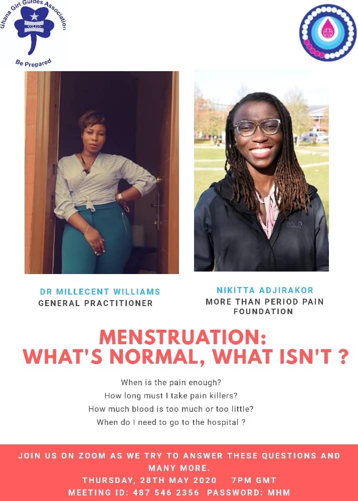 Discussion on Menstruation with the Ghana Girl Guides Association