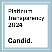 Image of a document or sign with the text 'Platinum Transparency 2024 Candid.'