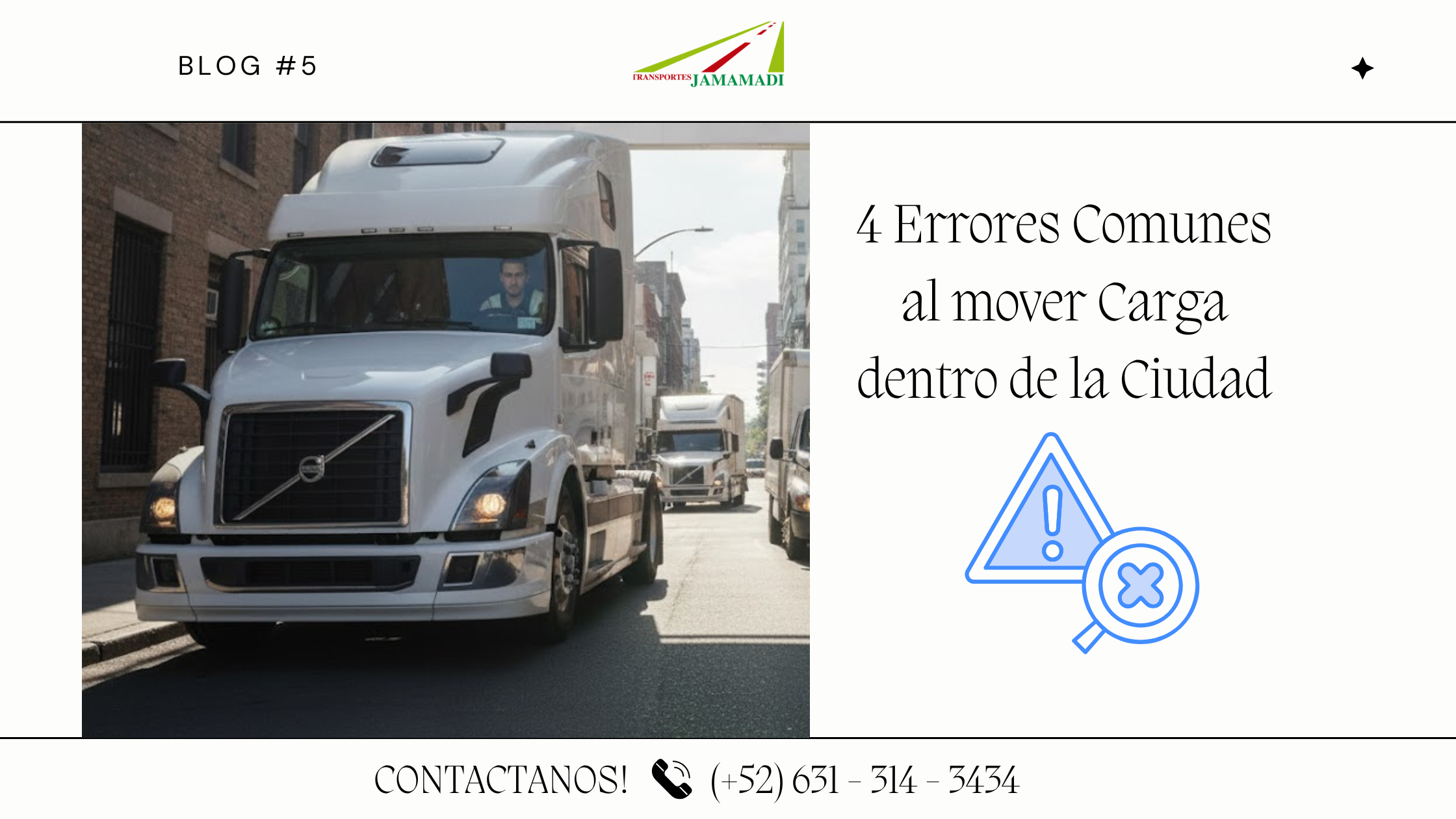 4 Errores Comunes al mover Carga dentro de la Ciudad