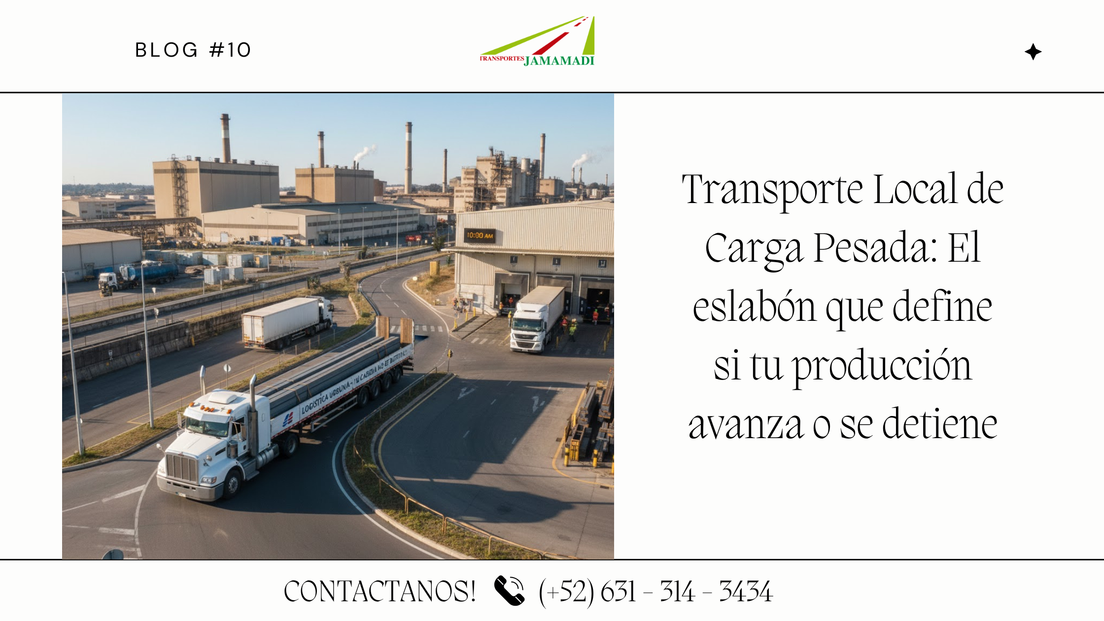 Transporte Local de Carga Pesada: El eslabón que define si tu producción avanza o se detiene