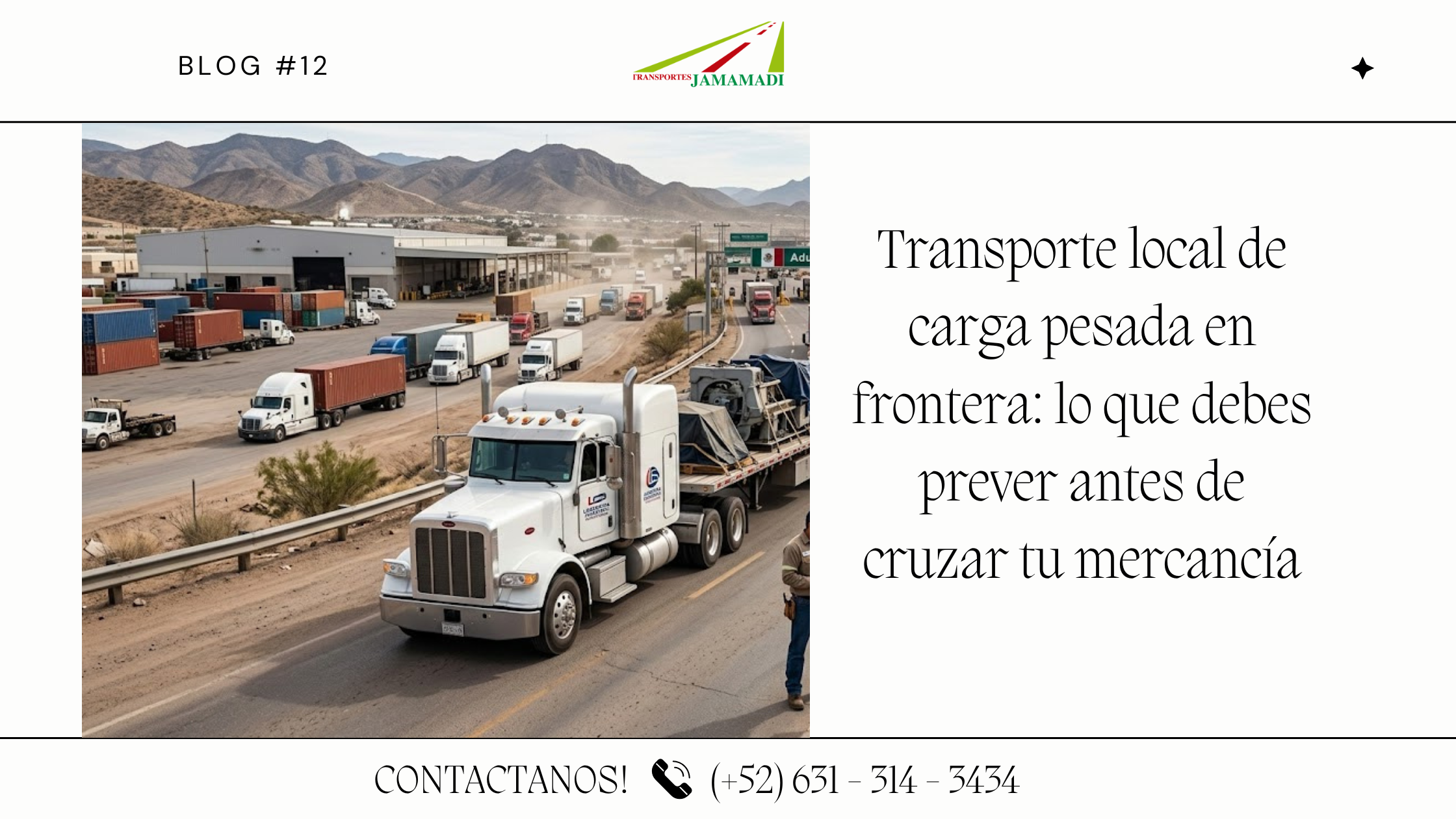 Transporte local de carga pesada en frontera: lo que debes prever antes de cruzar tu mercancía