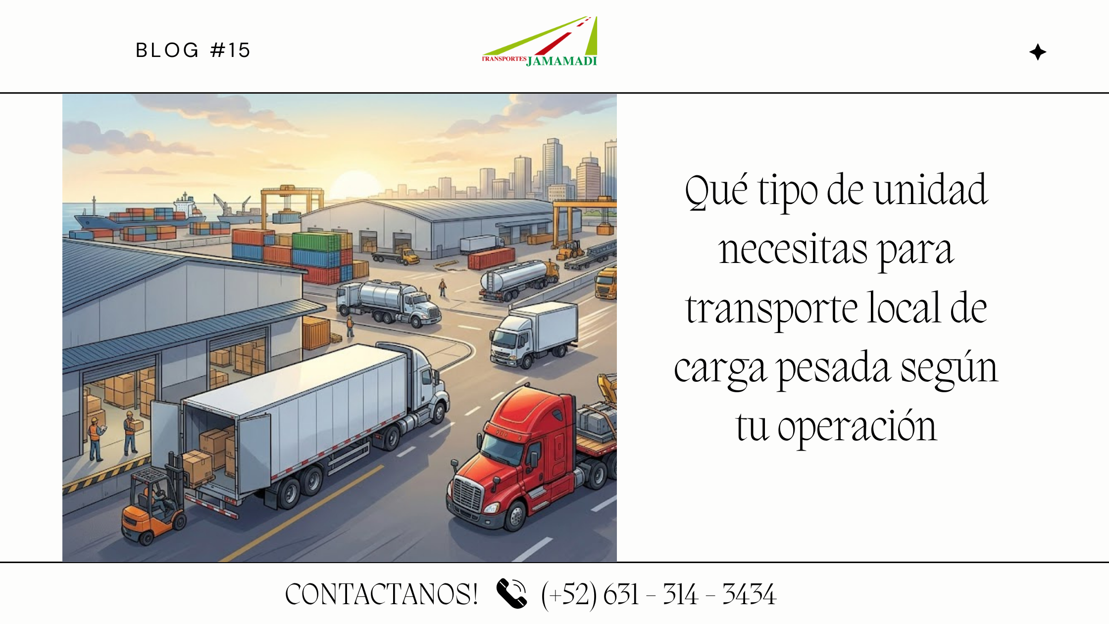 Qué tipo de unidad necesitas para transporte local de carga pesada según tu operación