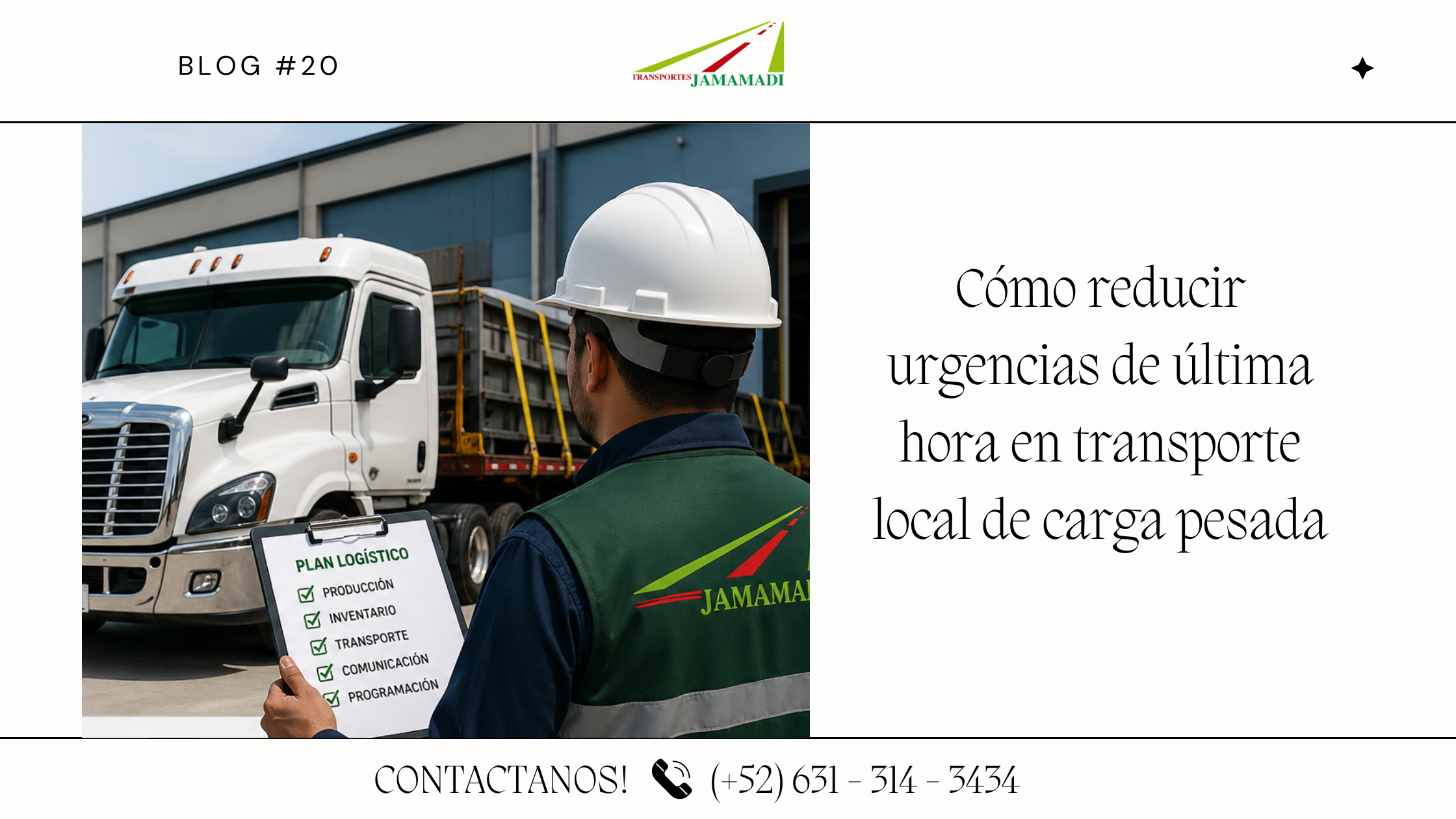 Cómo reducir urgencias de última hora en transporte local de carga pesada