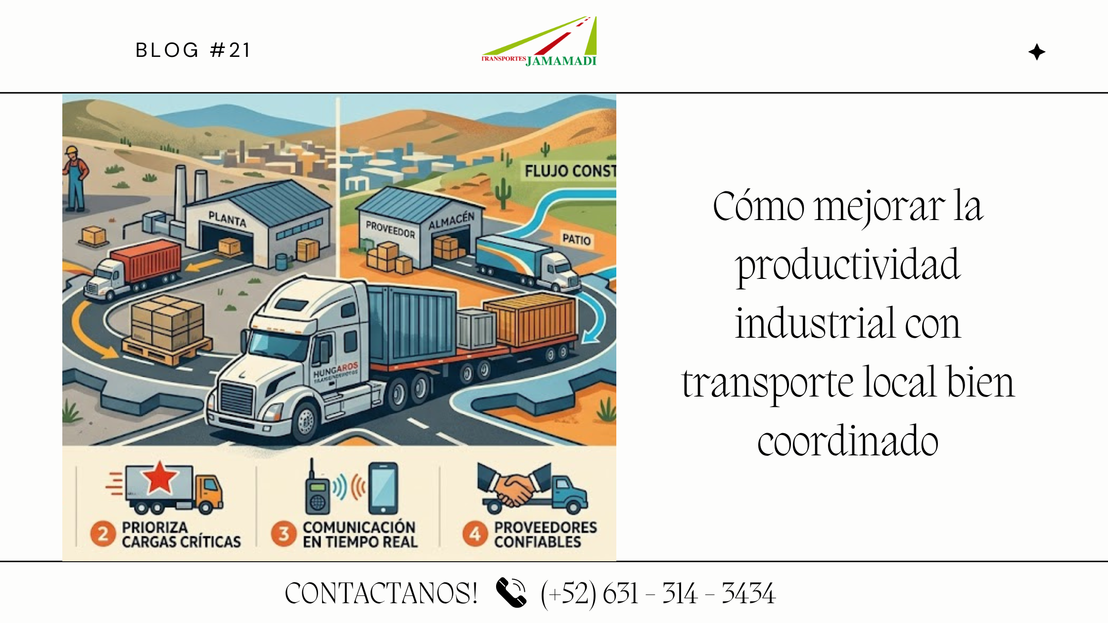 Cómo mejorar la productividad industrial con transporte local bien coordinado