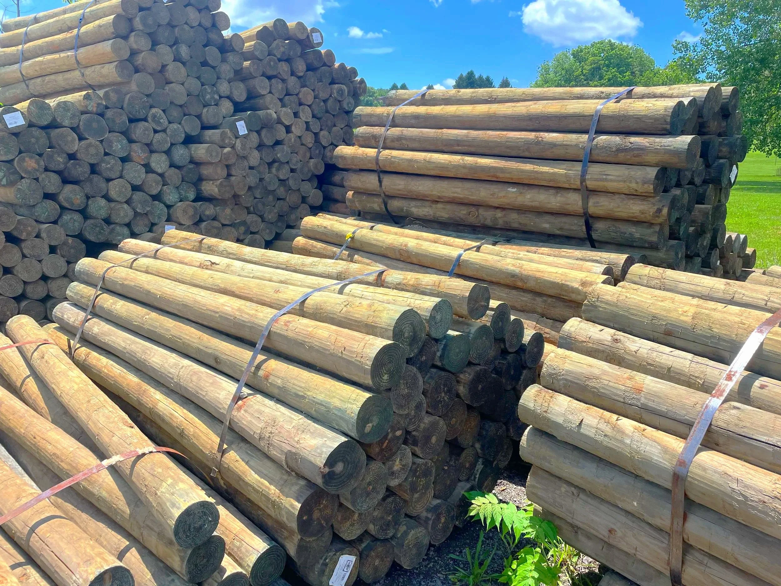 Fence supplies, posts, boards, wire