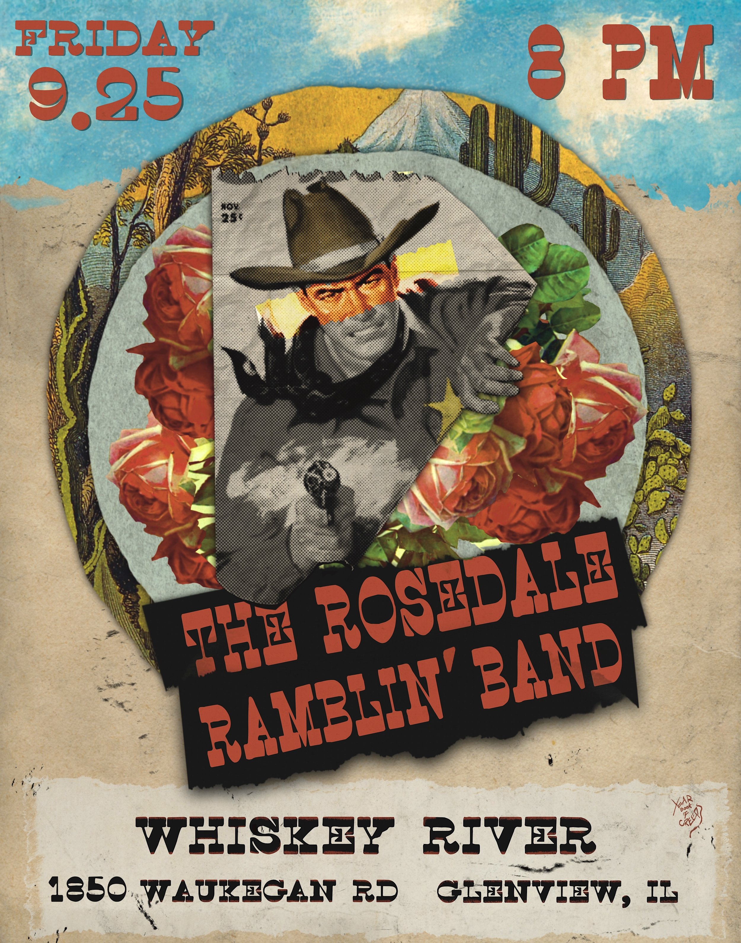 The Rosedale Ramblin' Band Gig Poster