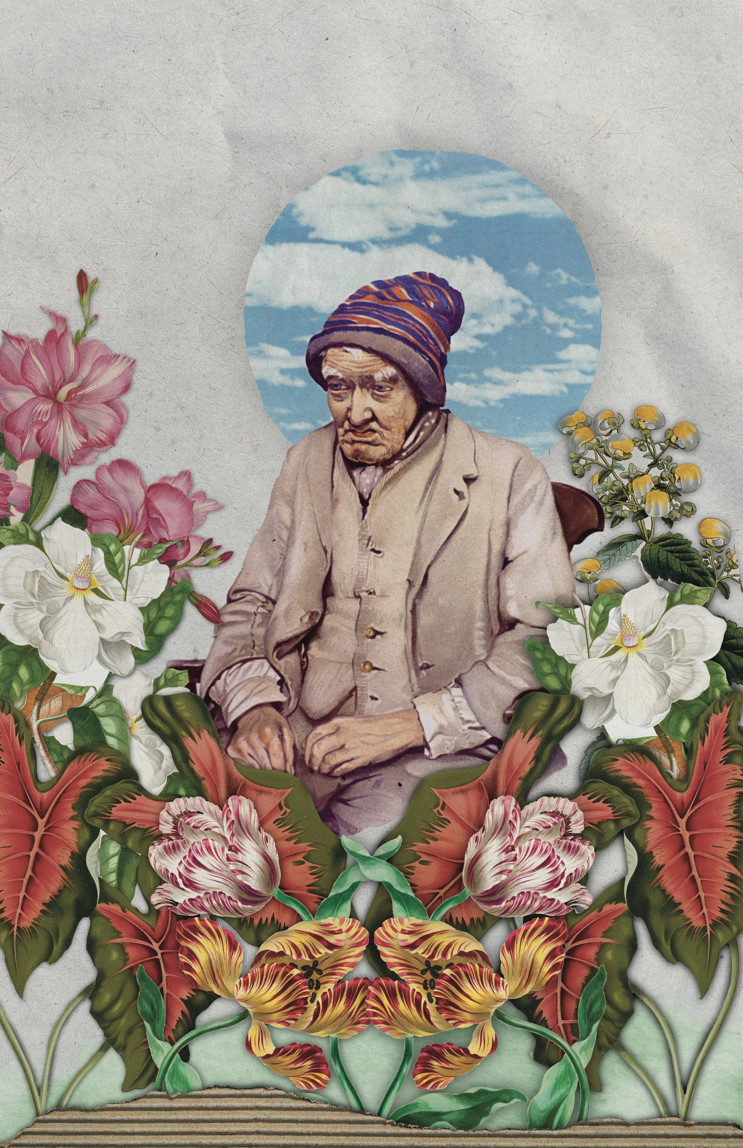 "Face in the Gutter, Head in the Clouds." 11x17. 2025.