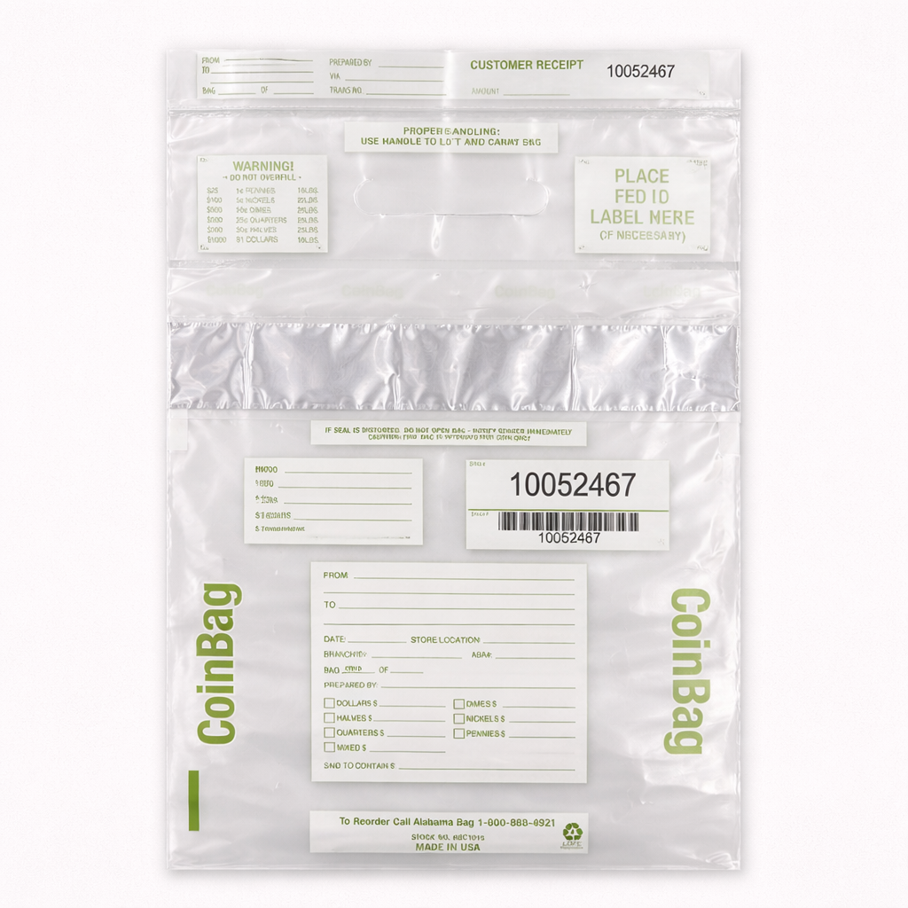 Poly Coin Bags with Handle