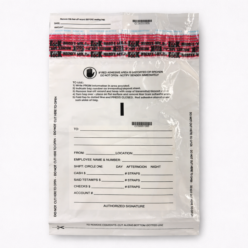 Bank Deposit Write-On Poly Bags