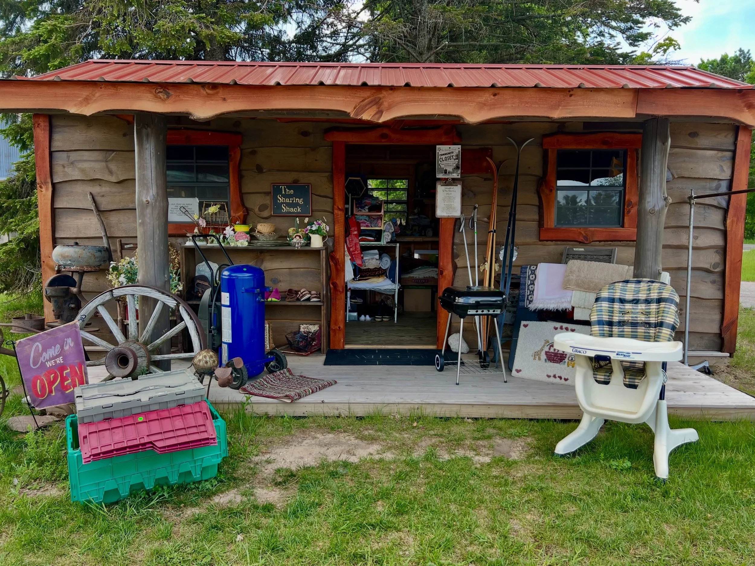 Wednesday, May 27 - Is the nice weather here to stay? I hope so because... STUFF! Remember, The Sharing Shack is ALWAYS OPEN and available!