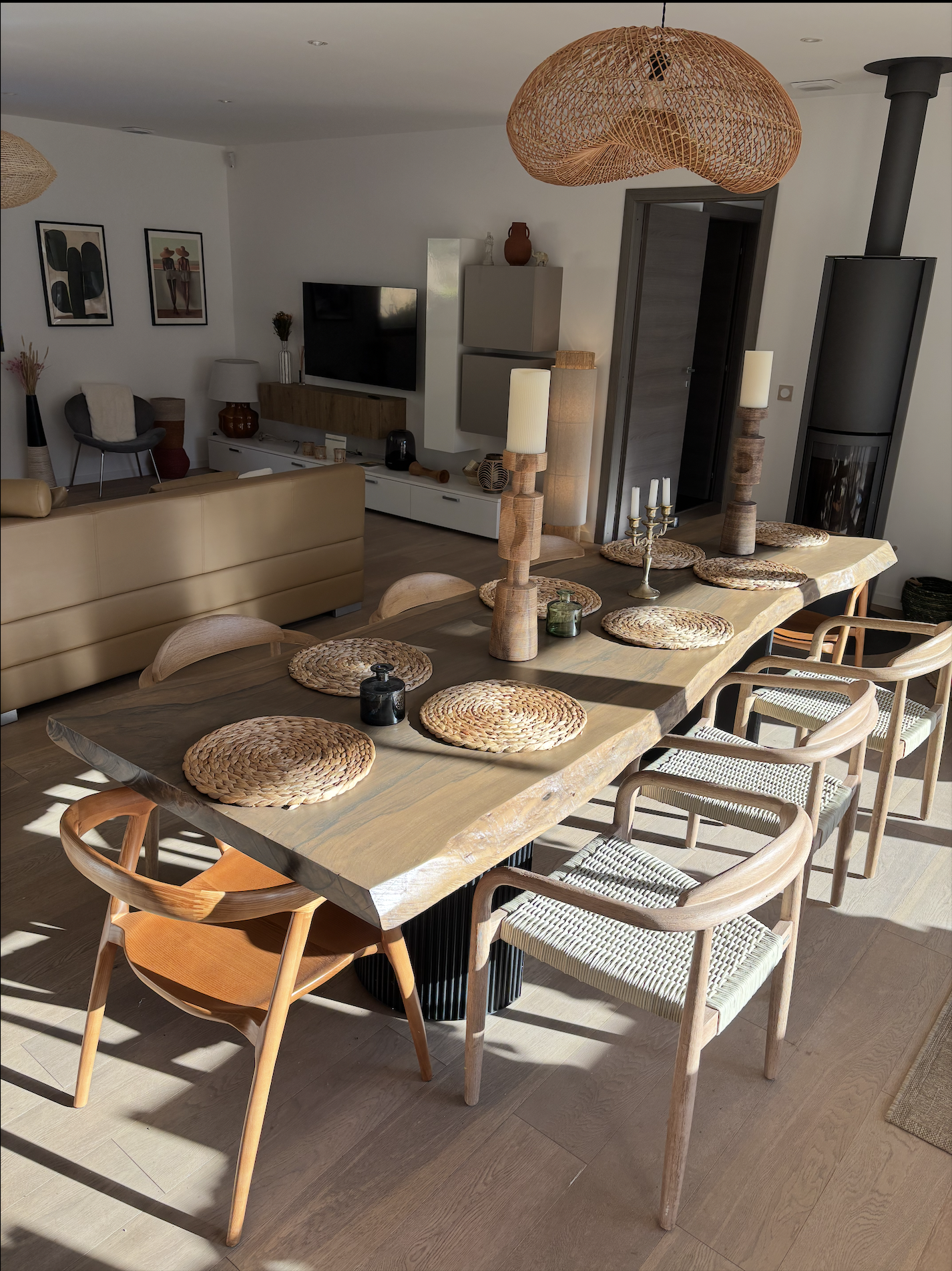 Séjour / salle à mangé Casa Alta Bianca Villa Corse du sud