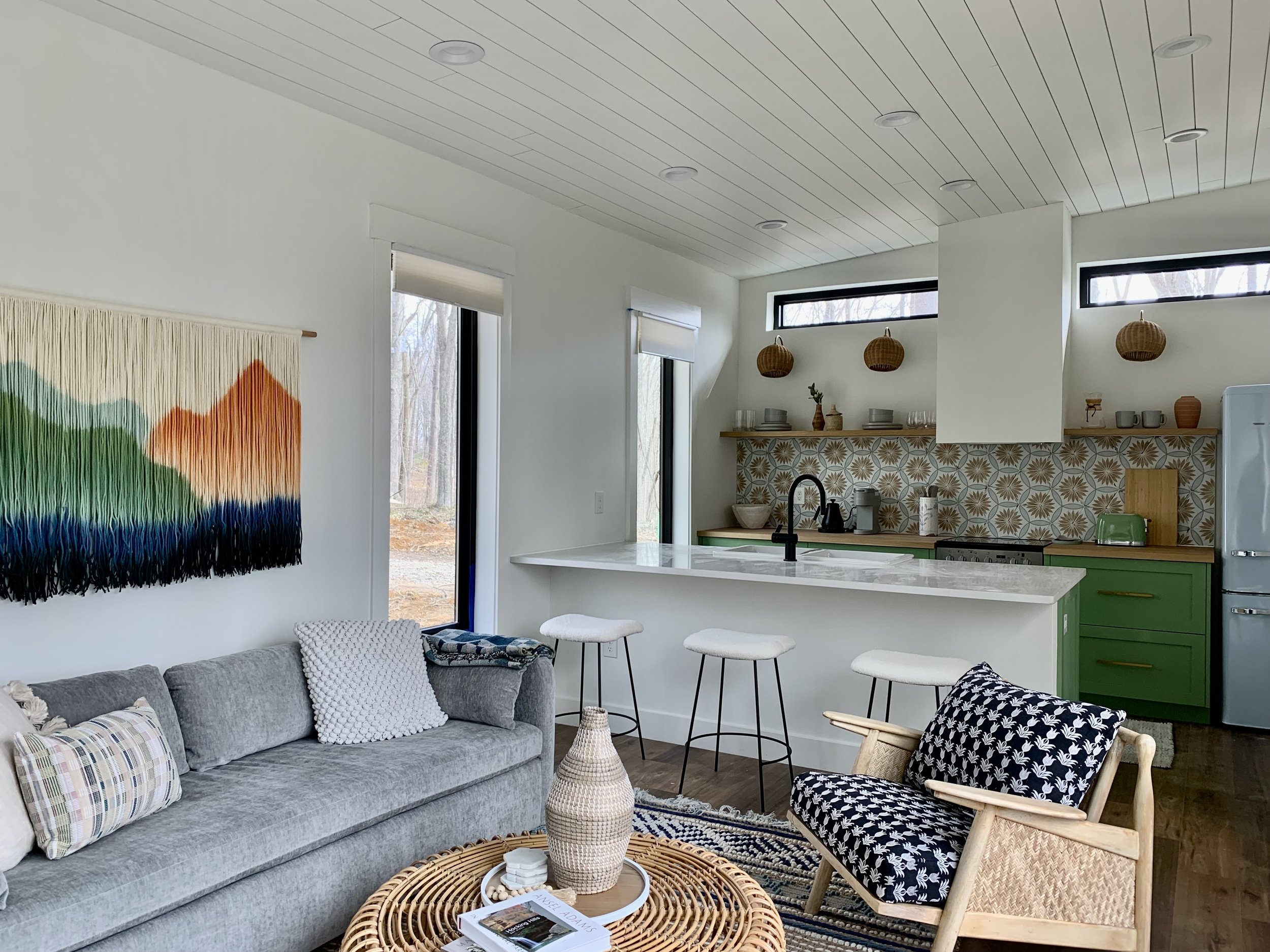 Maren's Hideaway STR Design — California Boho Cabin, Hocking Hills Ohio