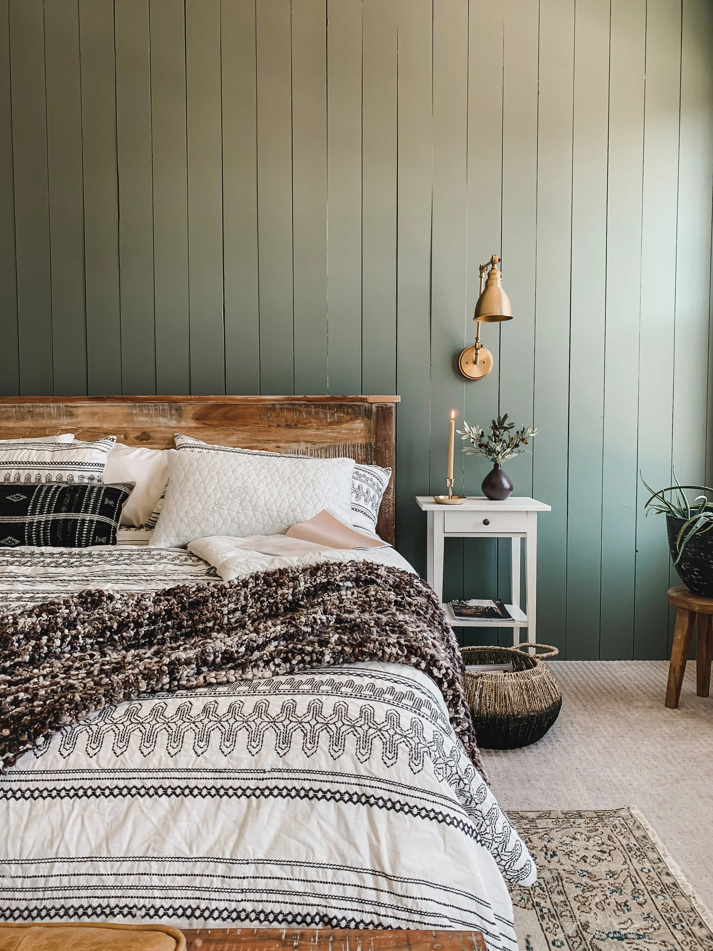 Farrow and Ball Green Smoke Bedroom_Roundhouse Renovations